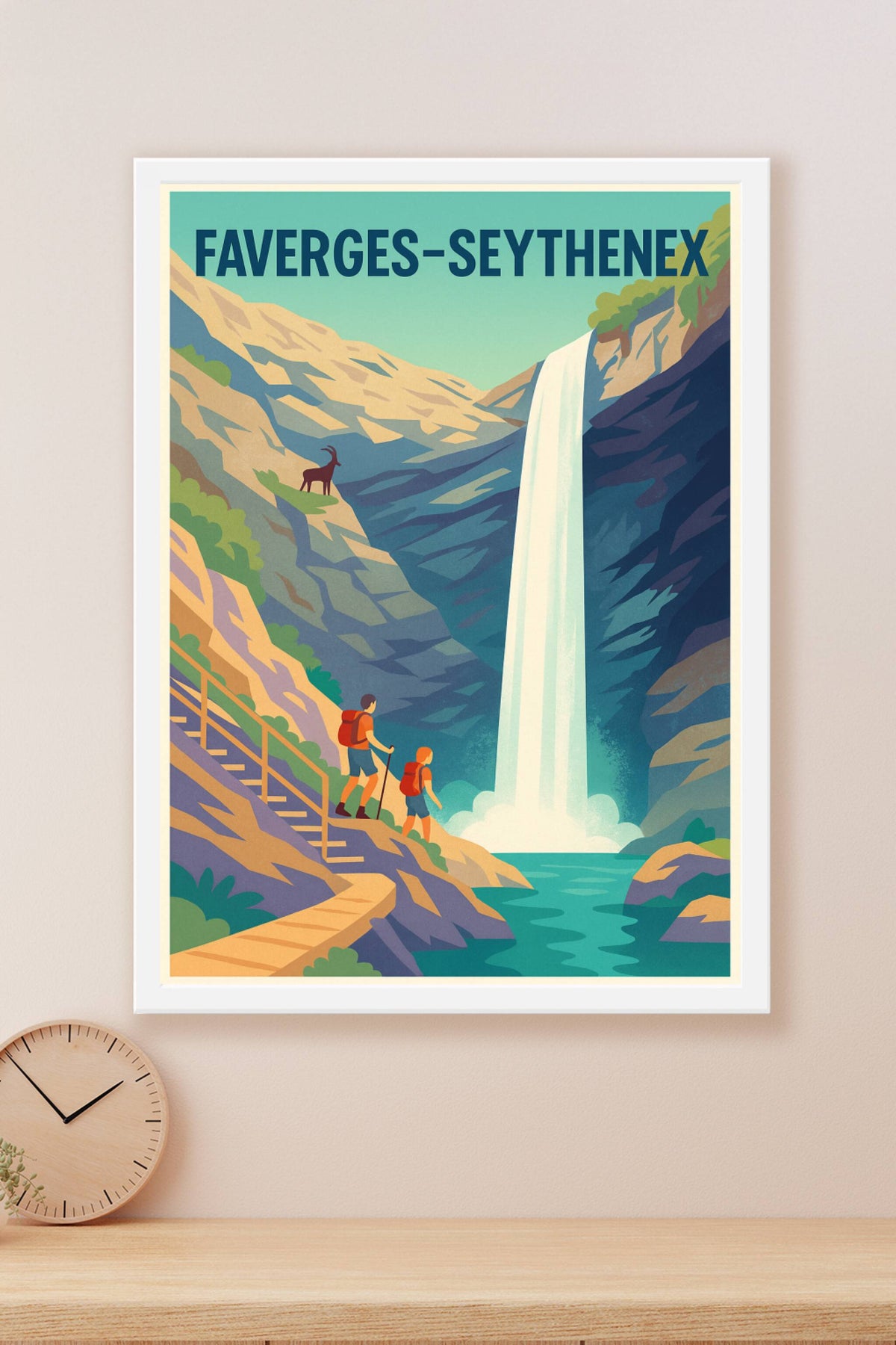 Affiche de Faverges-Seythenex - L'appel des cascades et montagnes sauvages