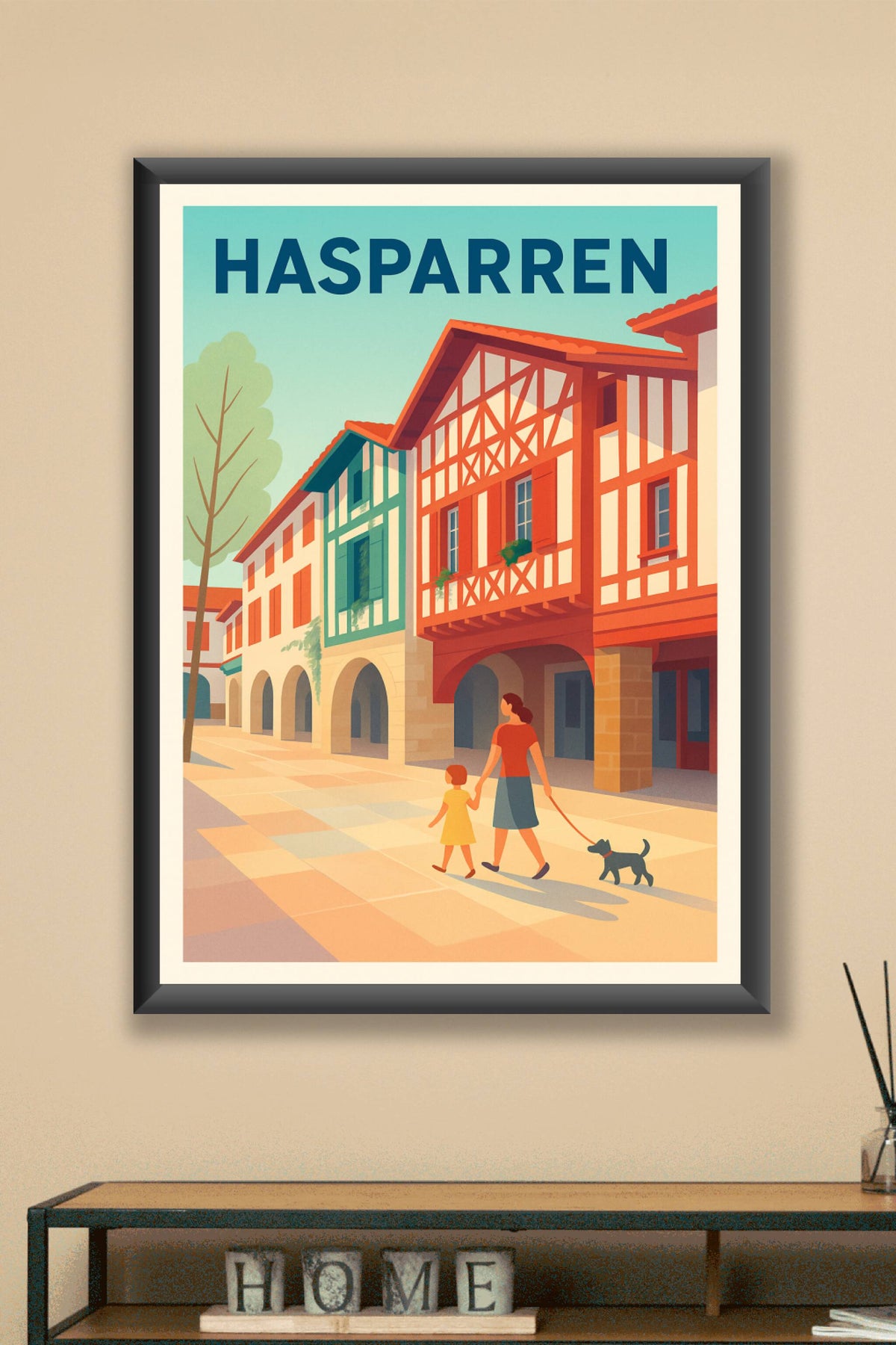 Affiche de Hasparren - Charme et douceur au cœur du Pays Basque