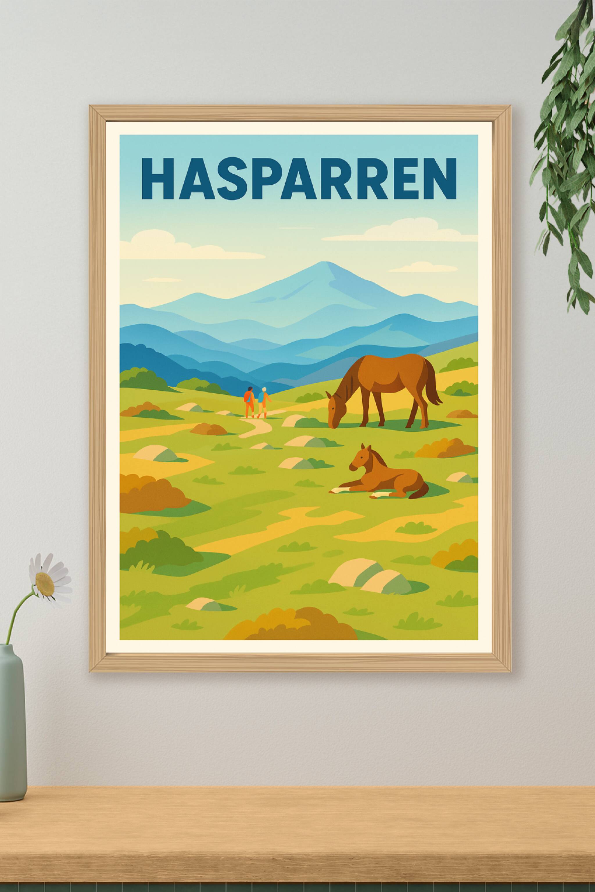 Affiche de Hasparren - Charme Bucolique et Montagnes Enchantées