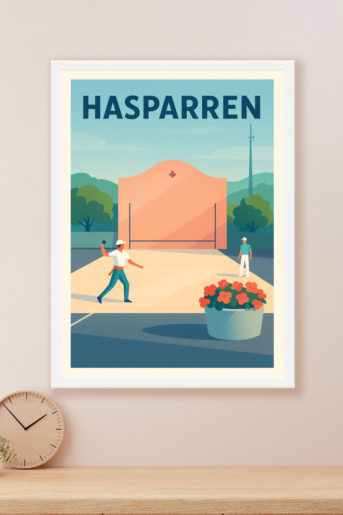 Affiche de Hasparren - L'esprit du jeu basque en image