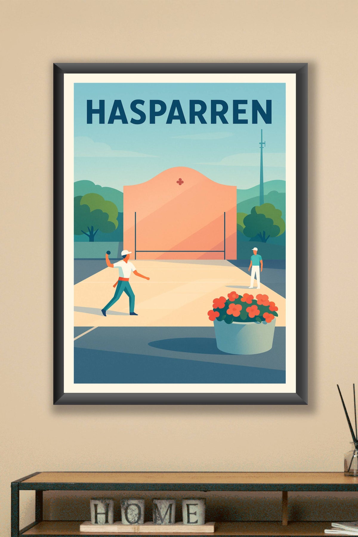 Affiche de Hasparren - L'esprit du jeu basque en image