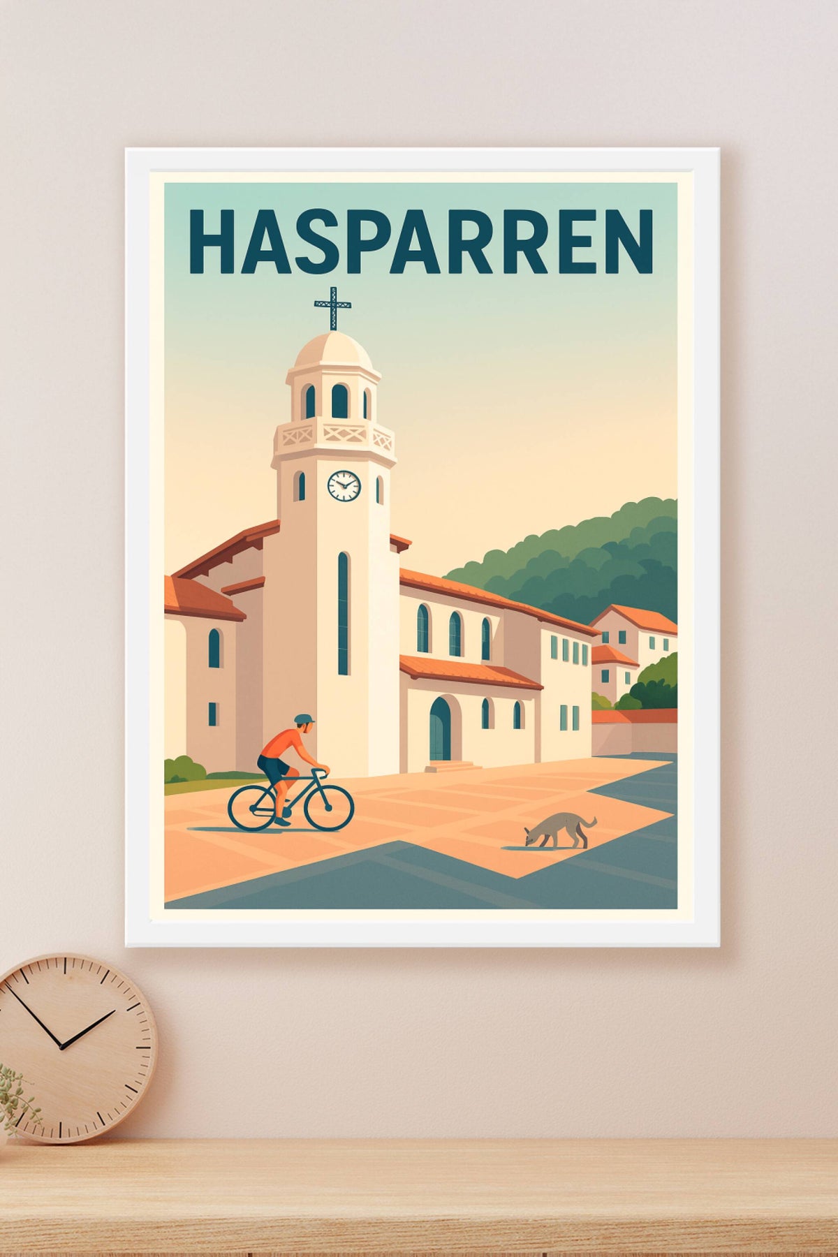 Affiche de Hasparren - Un coin de tranquillité basque