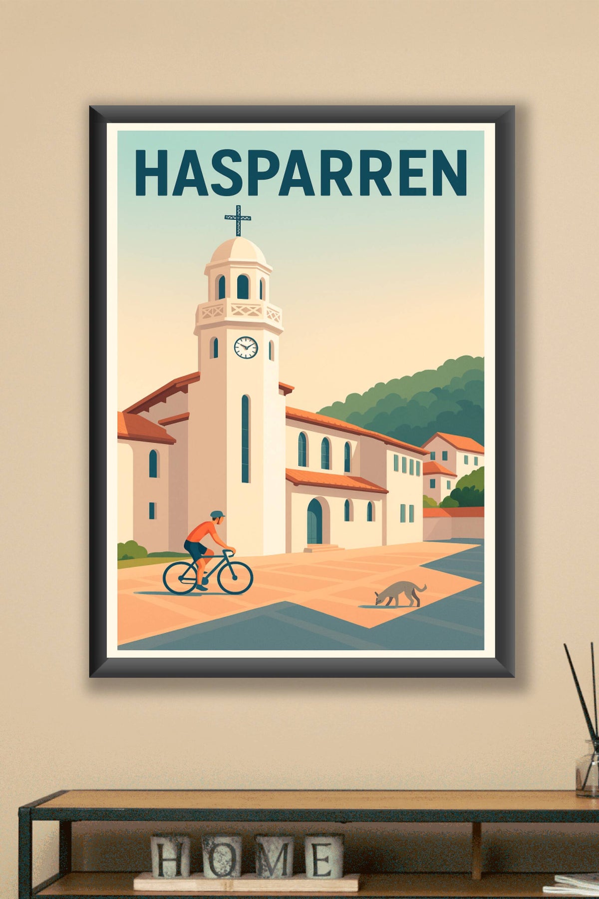 Affiche de Hasparren - Un coin de tranquillité basque