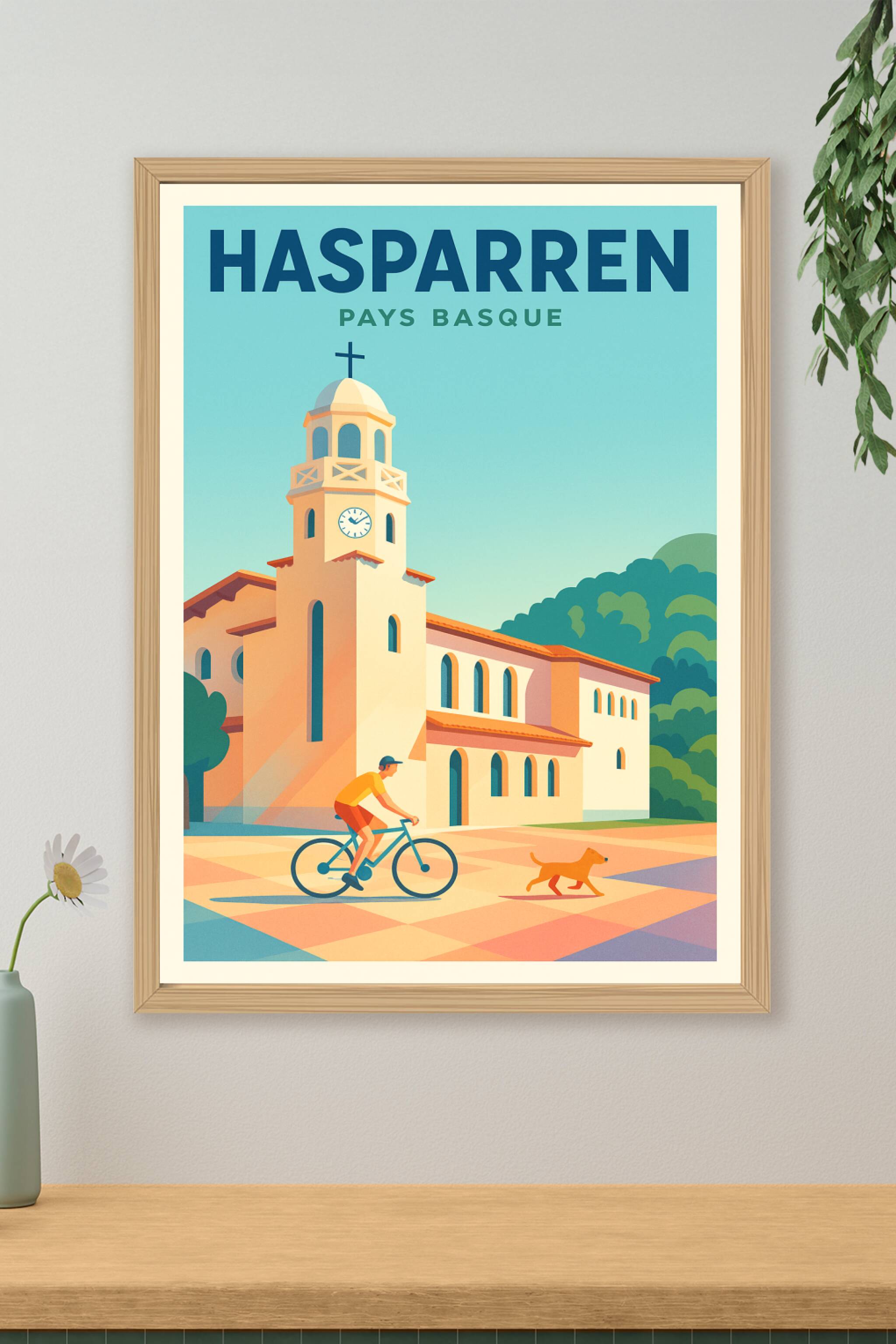 Affiche de Hasparren - Douceur et Lumière au Pays Basque
