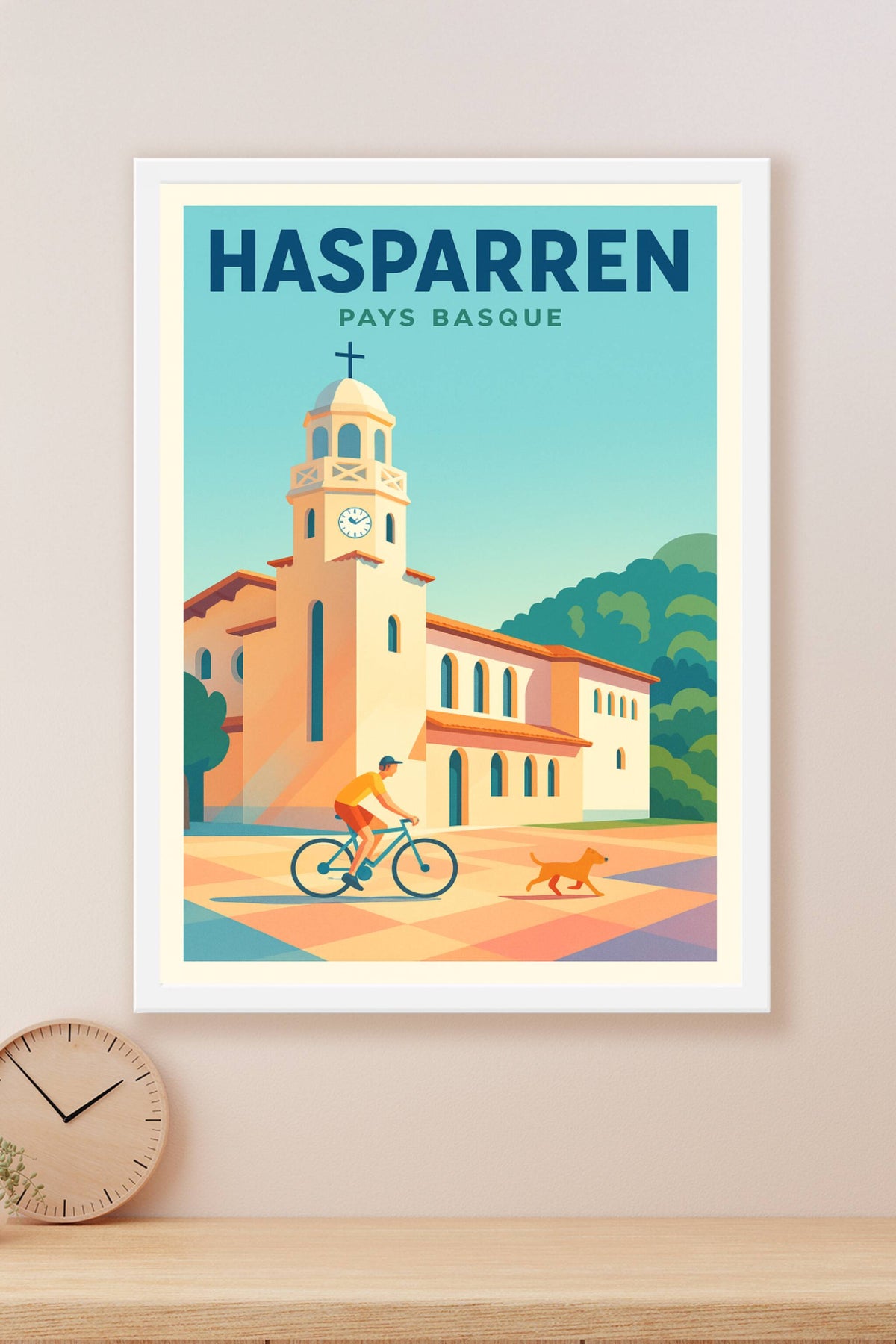 Affiche de Hasparren - Douceur et Lumière au Pays Basque