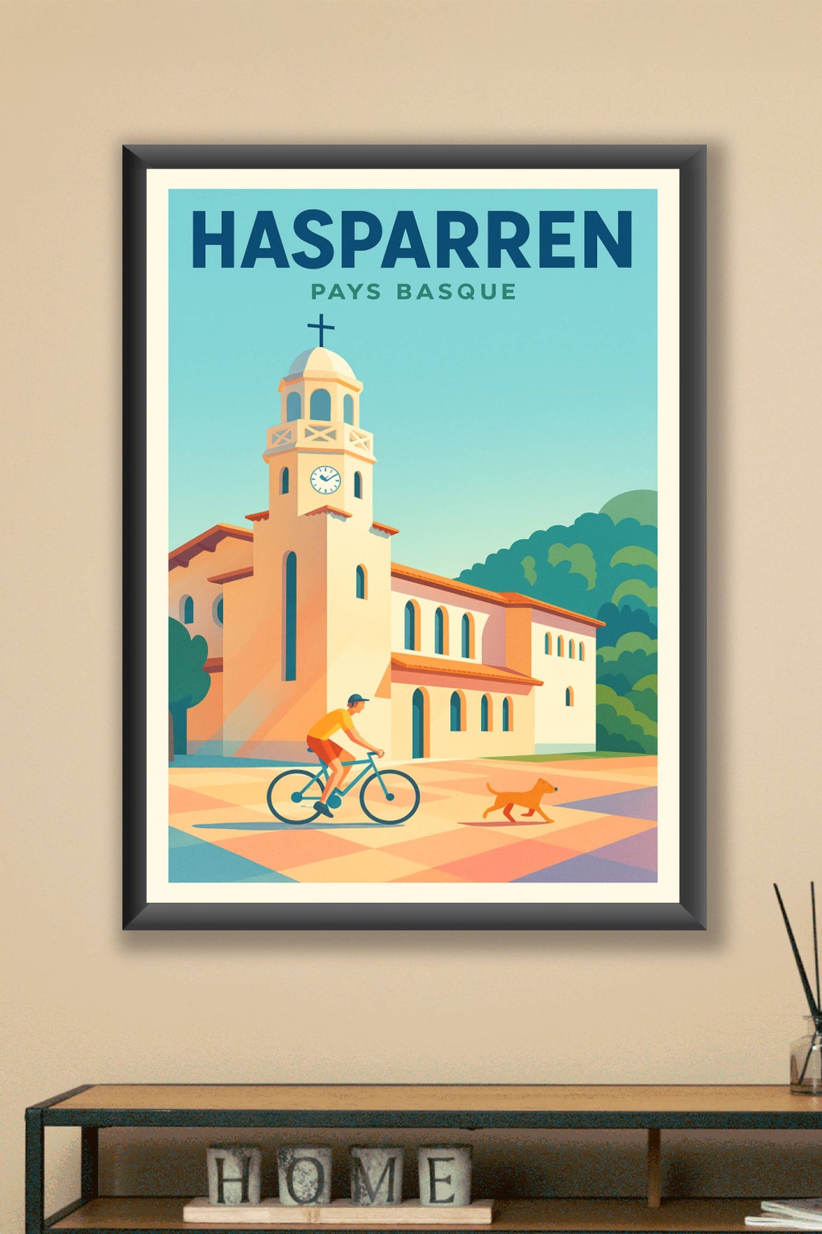 Affiche de Hasparren - Douceur et Lumière au Pays Basque