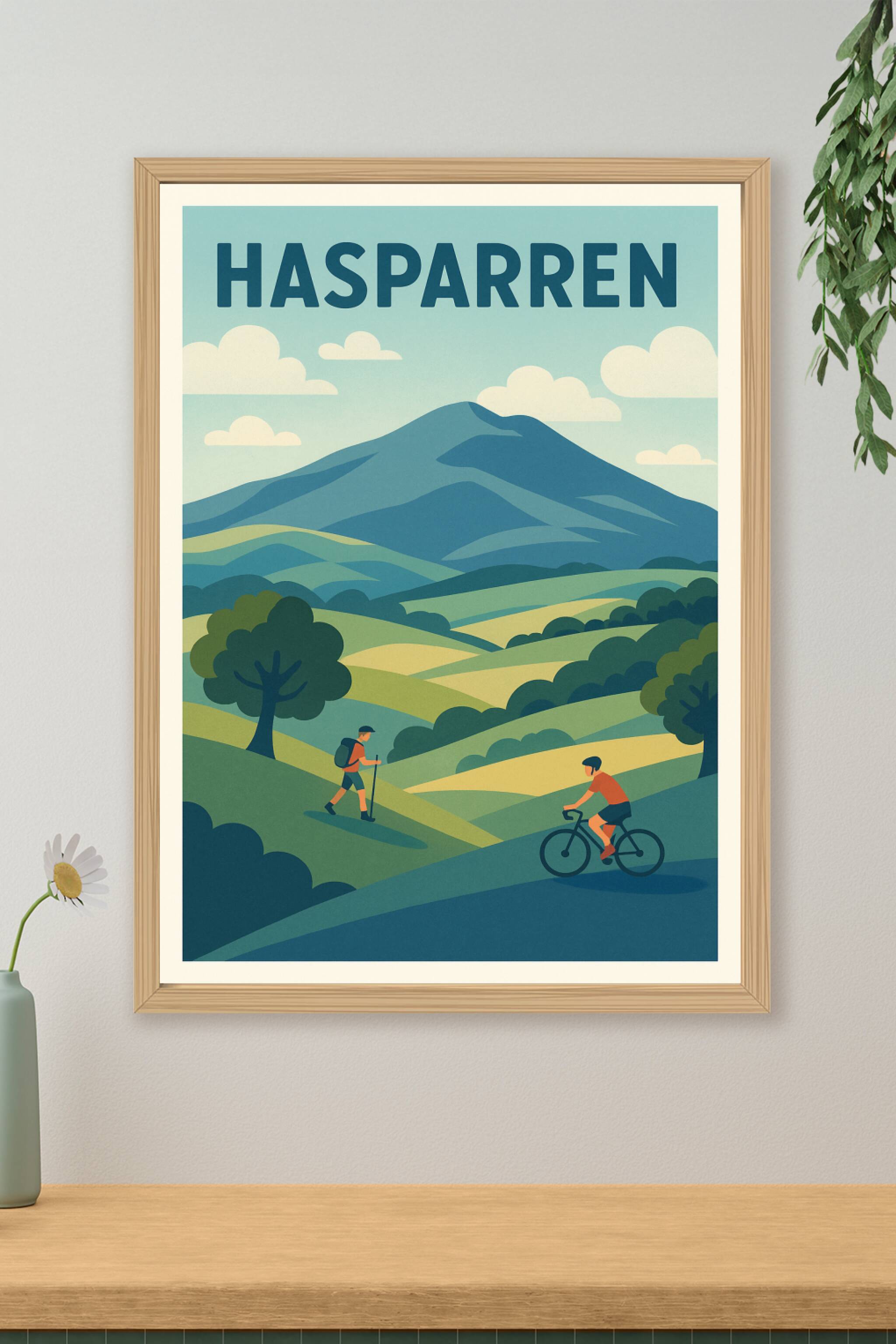 Affiche de Hasparren - Évasion et nature au cœur du Pays Basque
