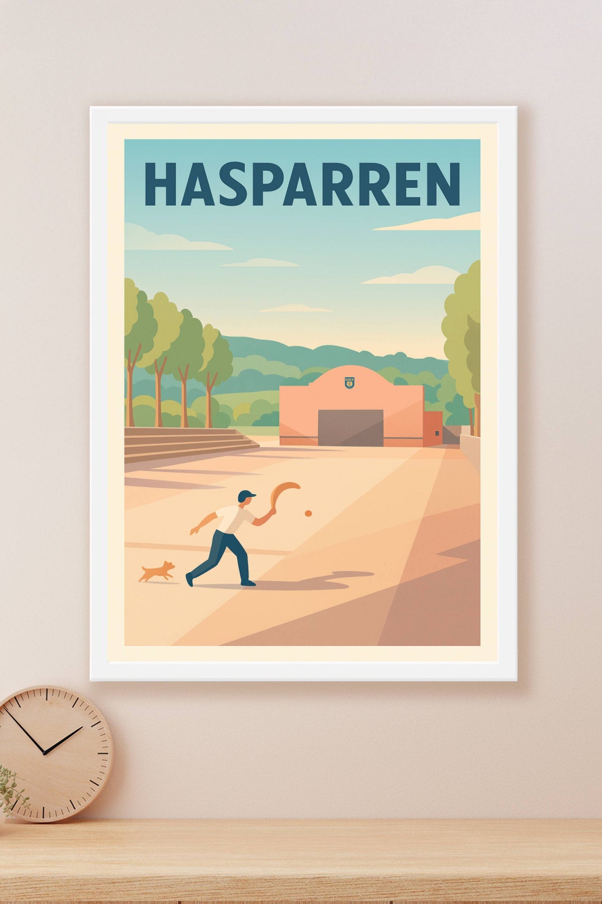Affiche de Hasparren - Évasion et traditions basques en plein air