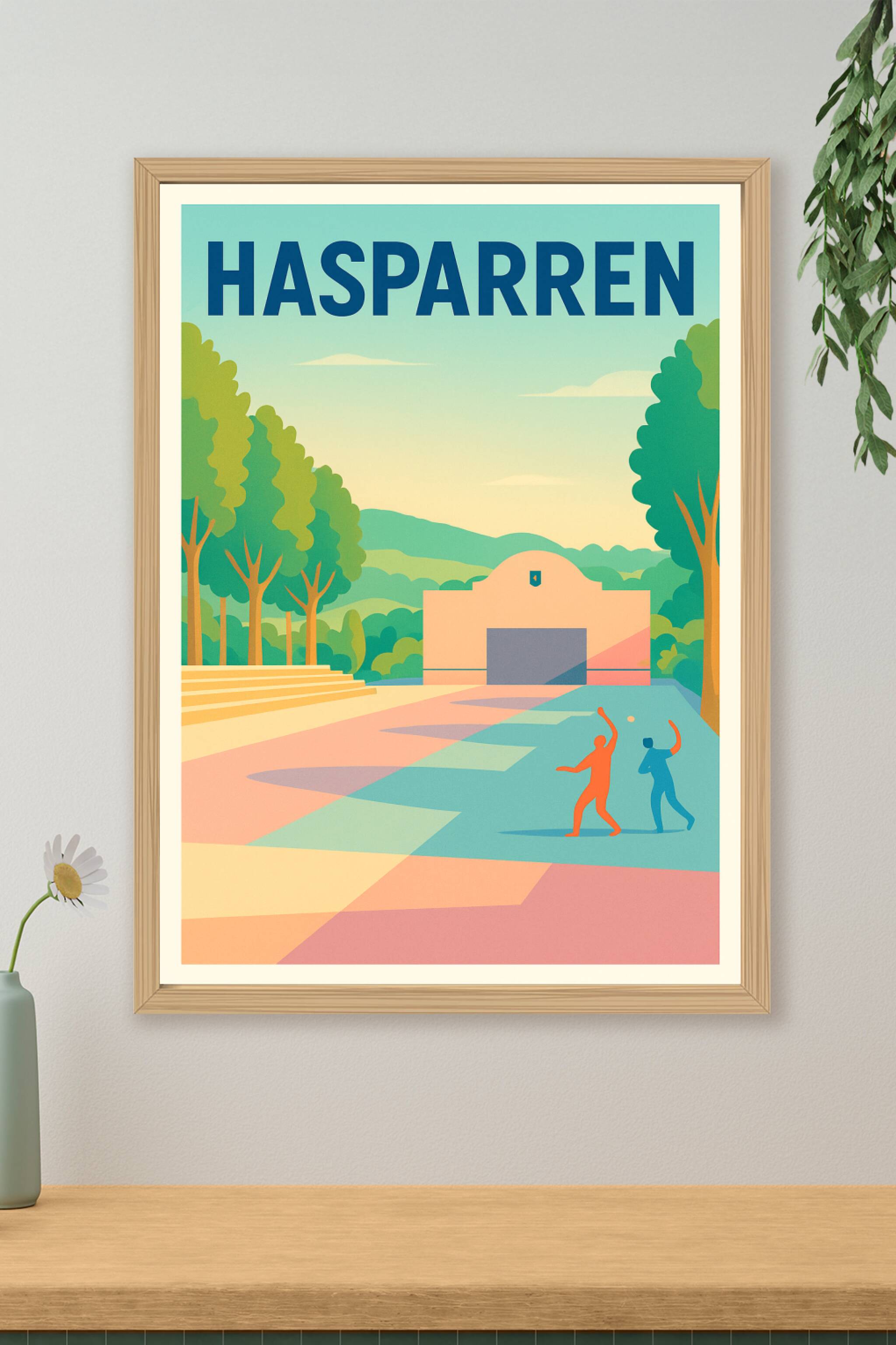 Affiche de Hasparren - L'art de vivre au cœur du Pays Basque