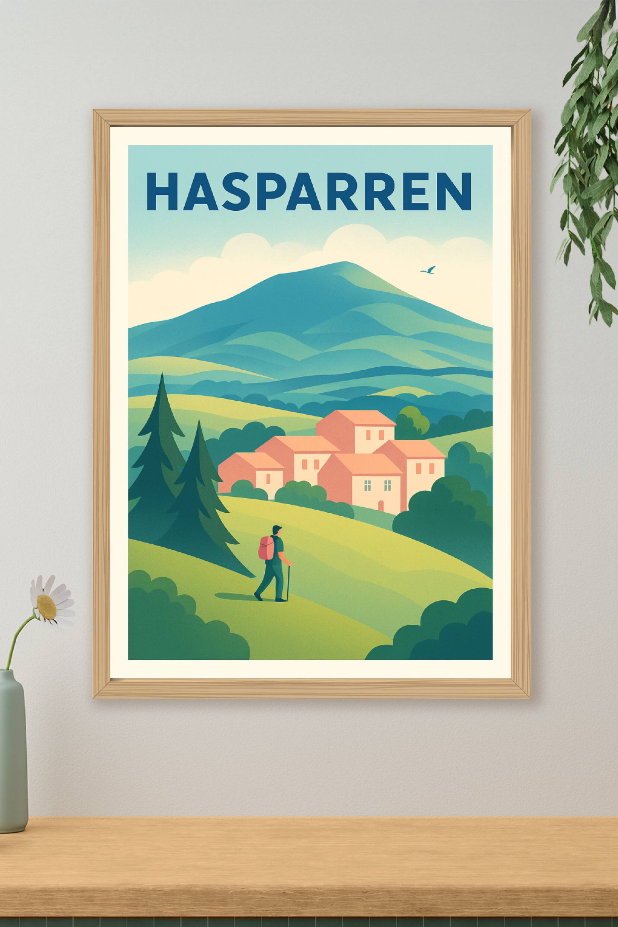 Affiche de Hasparren - Escapade nature et village authentique