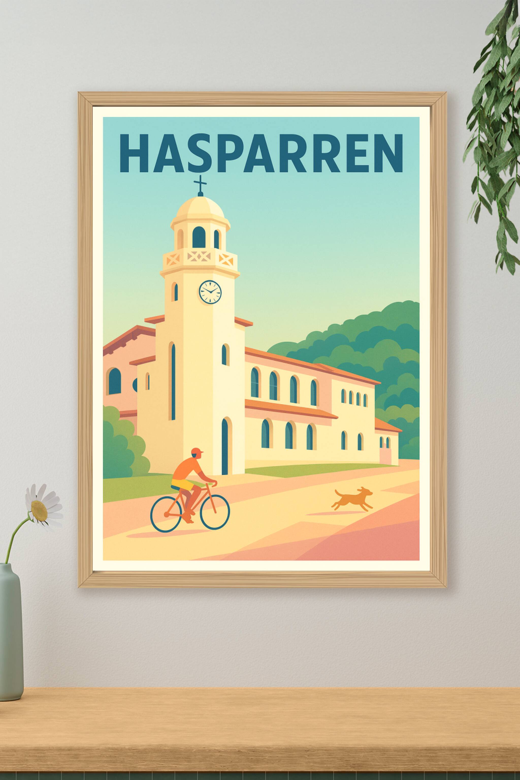 Affiche de Hasparren - Évasion paisible au cœur du Pays Basque