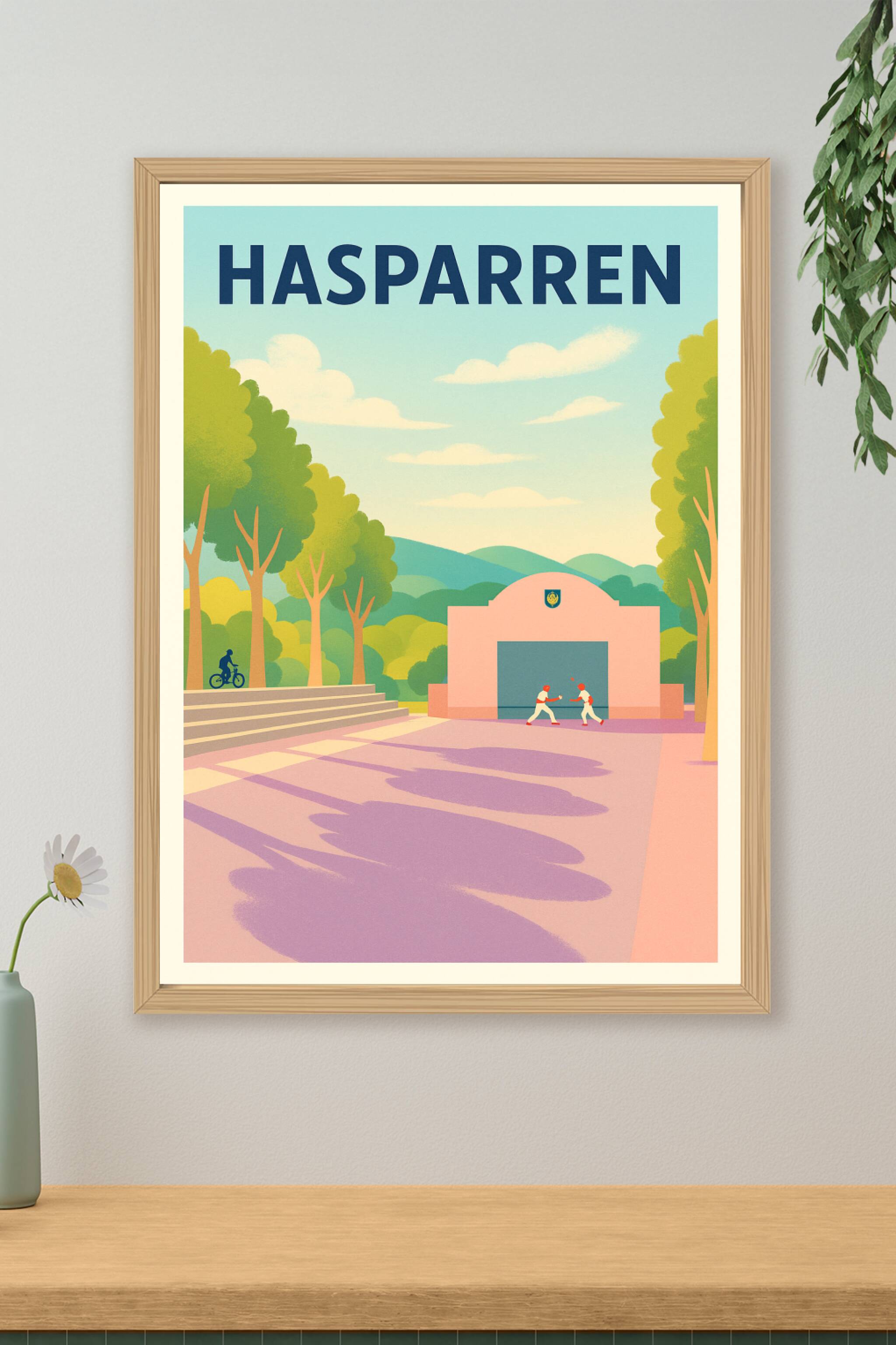 Affiche de Hasparren - Charme et lumière au cœur du Pays Basque