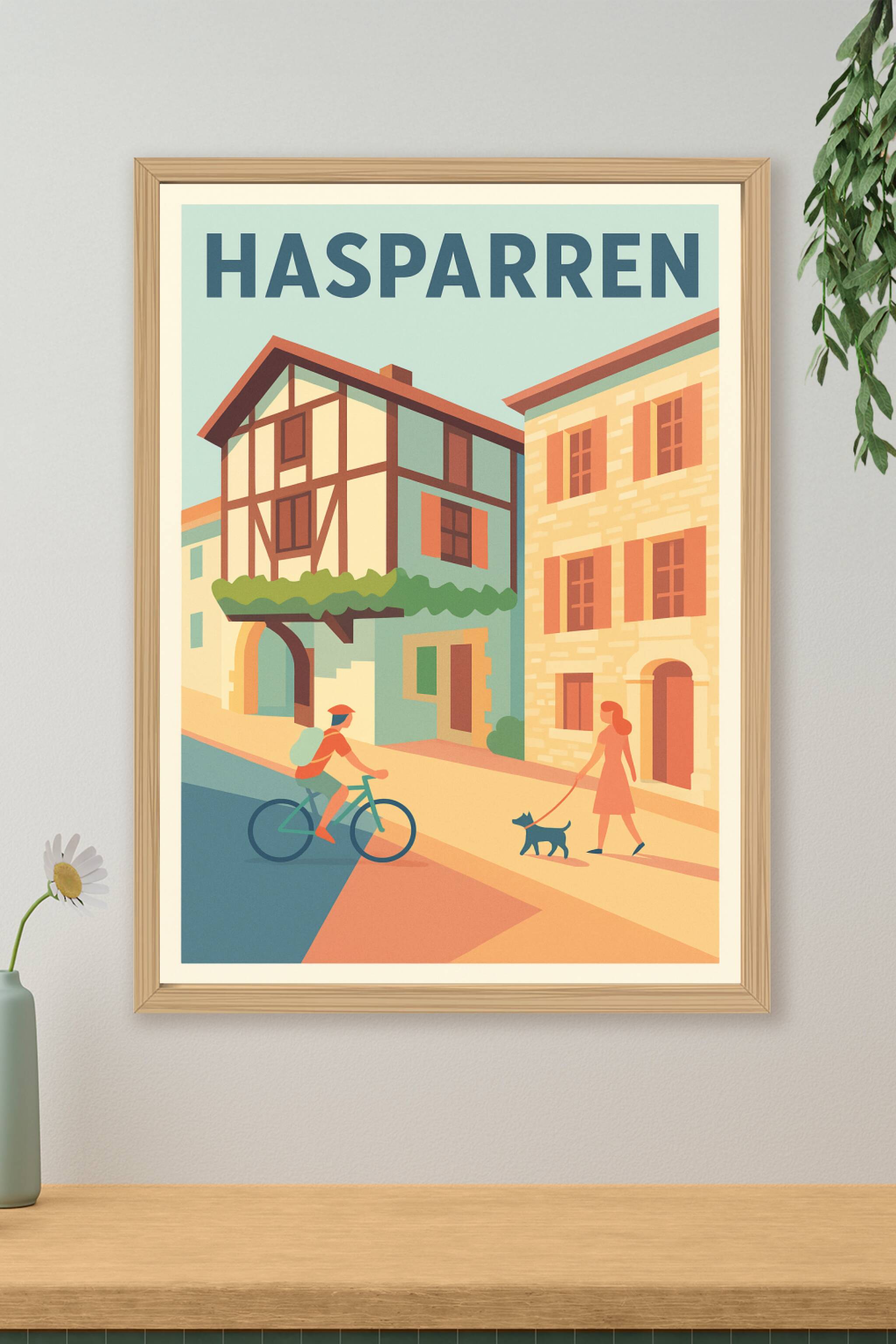 Affiche de Hasparren - L'art de vivre au cœur du Pays Basque