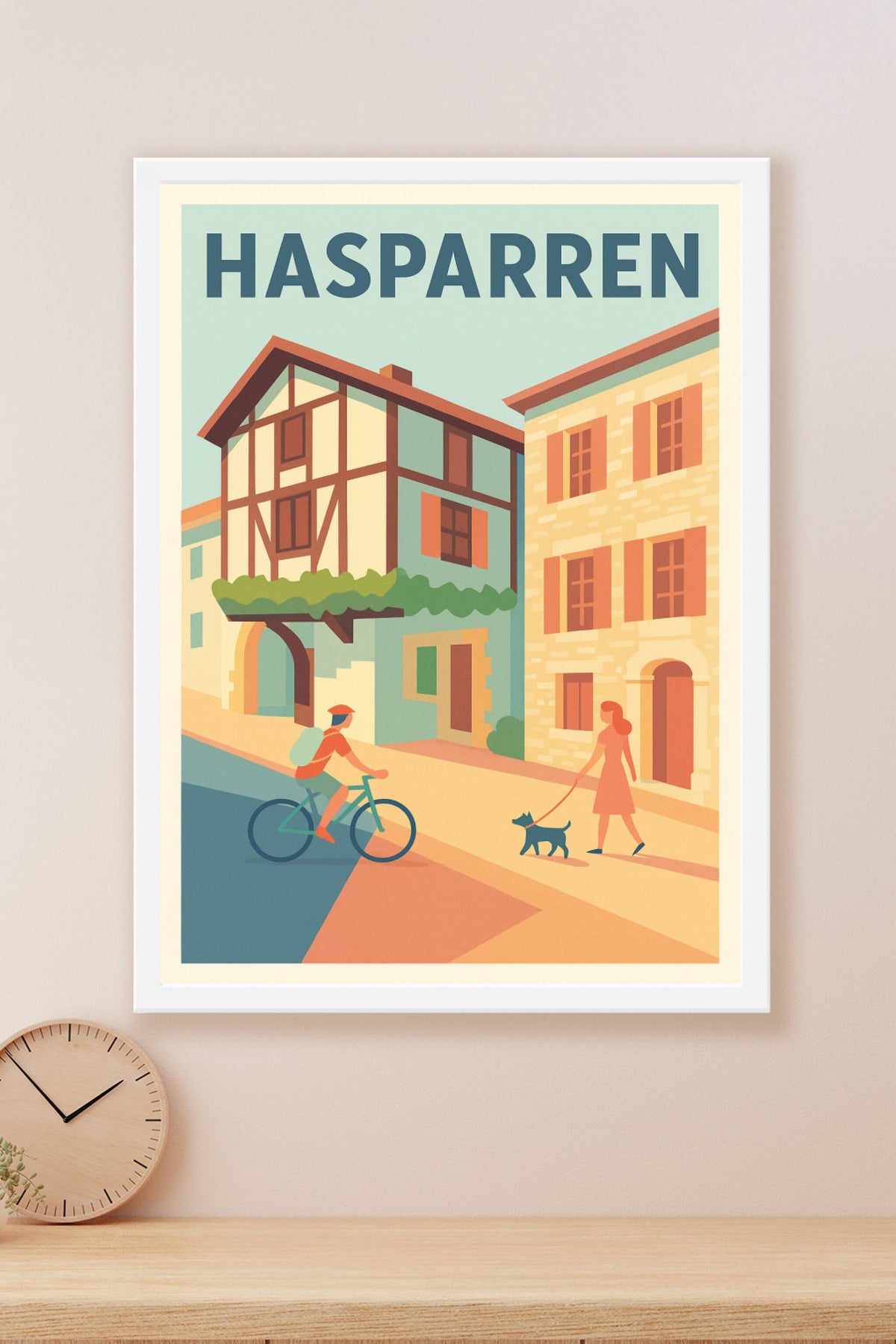 Affiche de Hasparren - L'art de vivre au cœur du Pays Basque