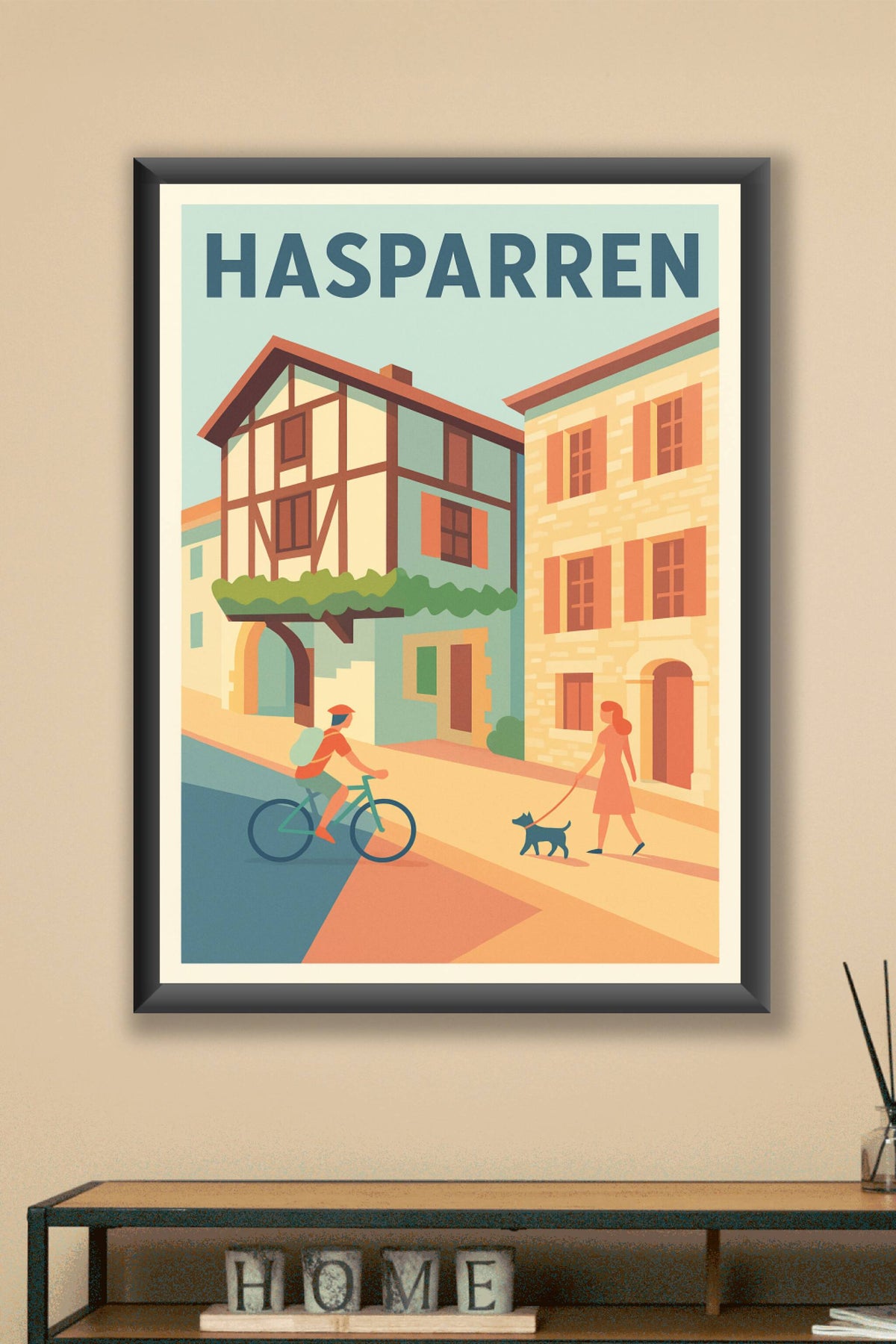 Affiche de Hasparren - L'art de vivre au cœur du Pays Basque
