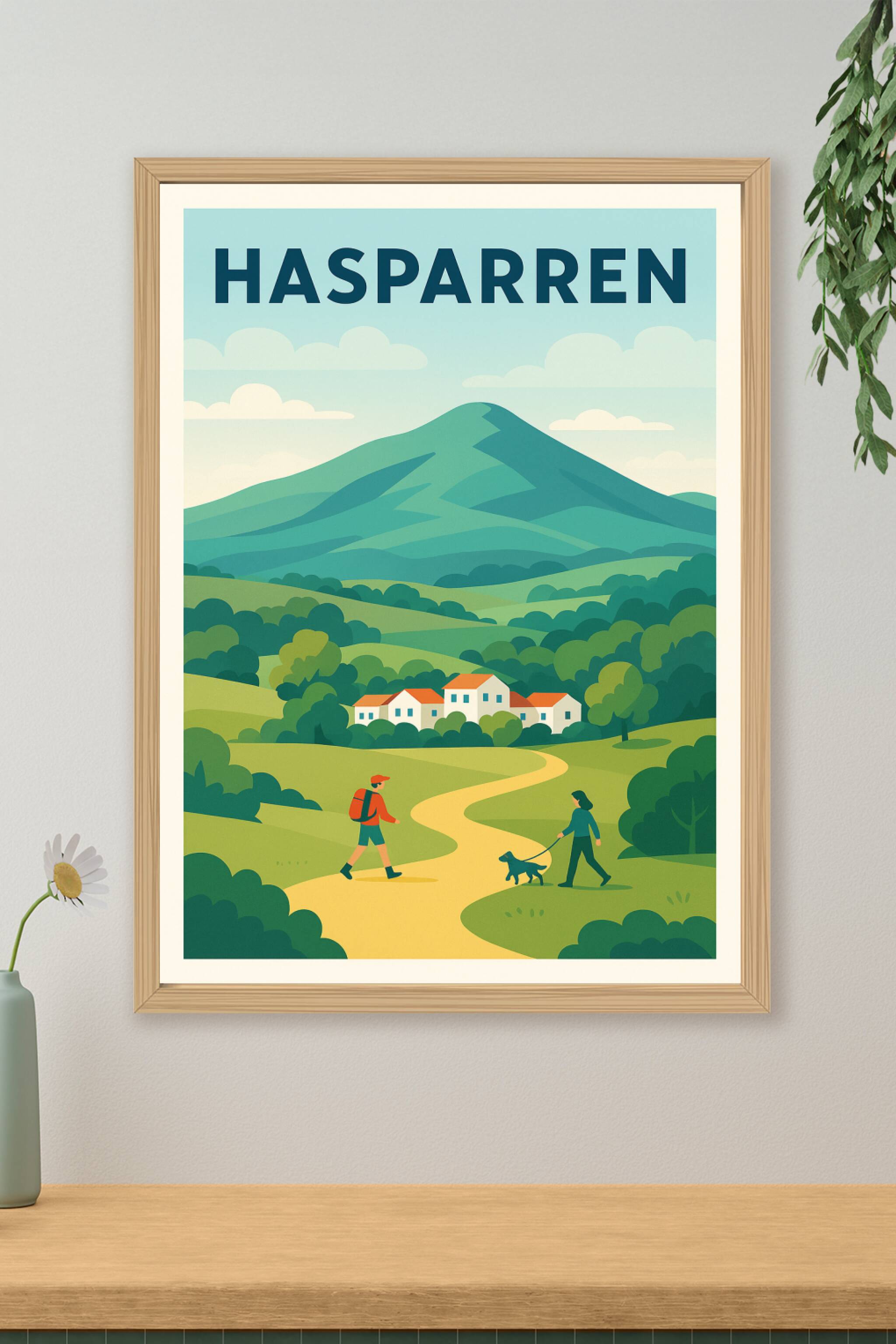 Affiche de Hasparren - Escapade bucolique au cœur du Pays Basque