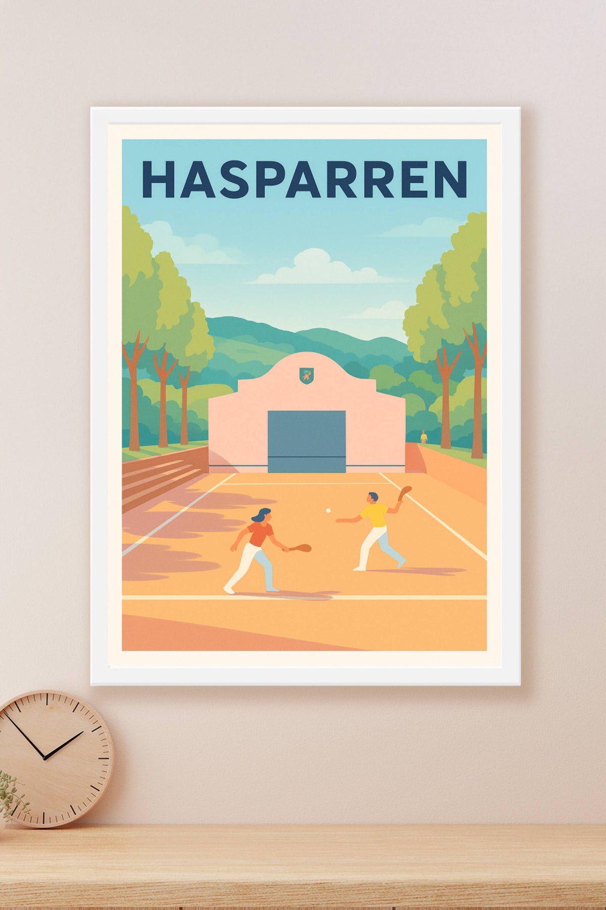 Affiche de Hasparren - L'âme Basque en terre de pelote