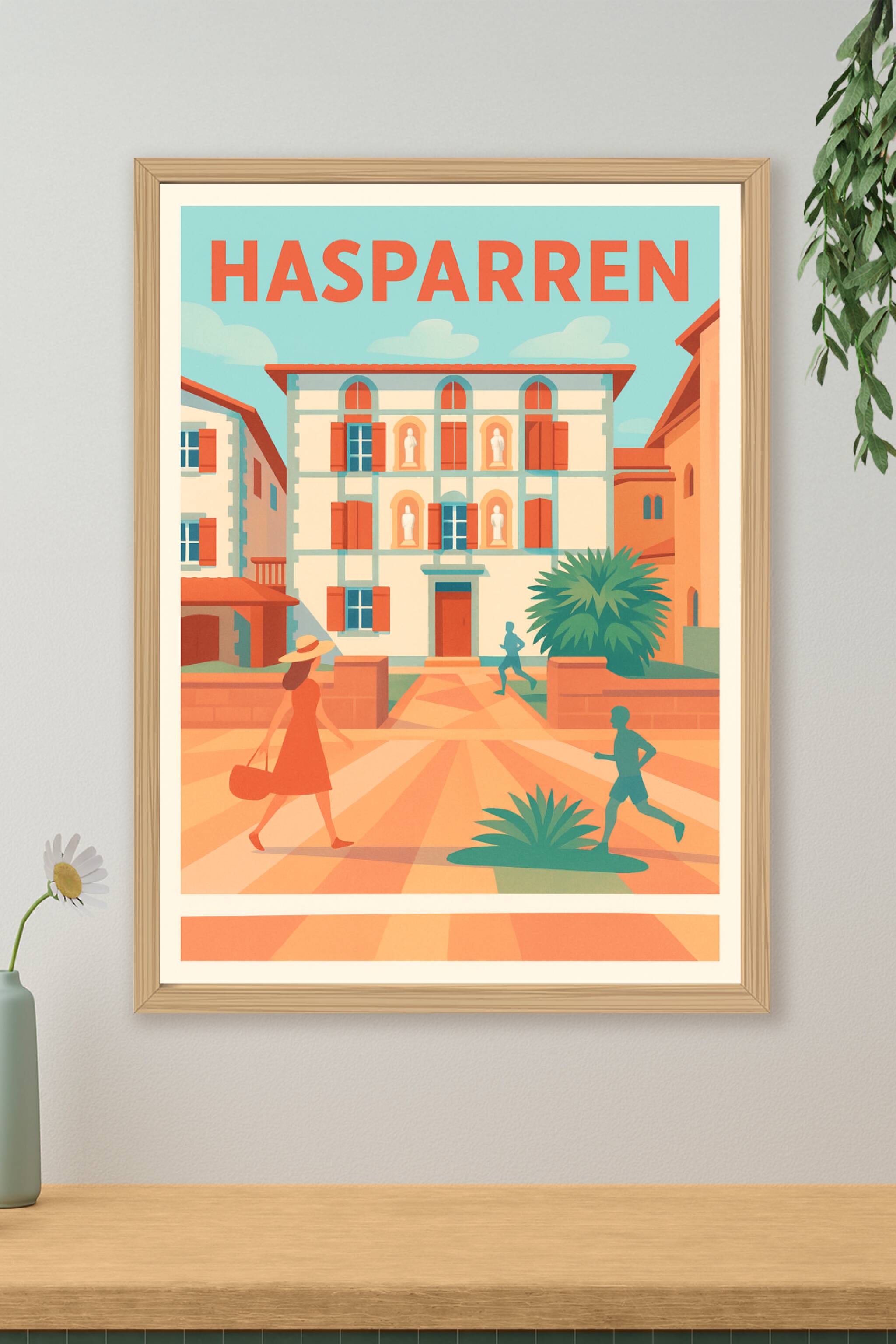 Affiche de Hasparren - Charme et douceur au cœur du Pays Basque
