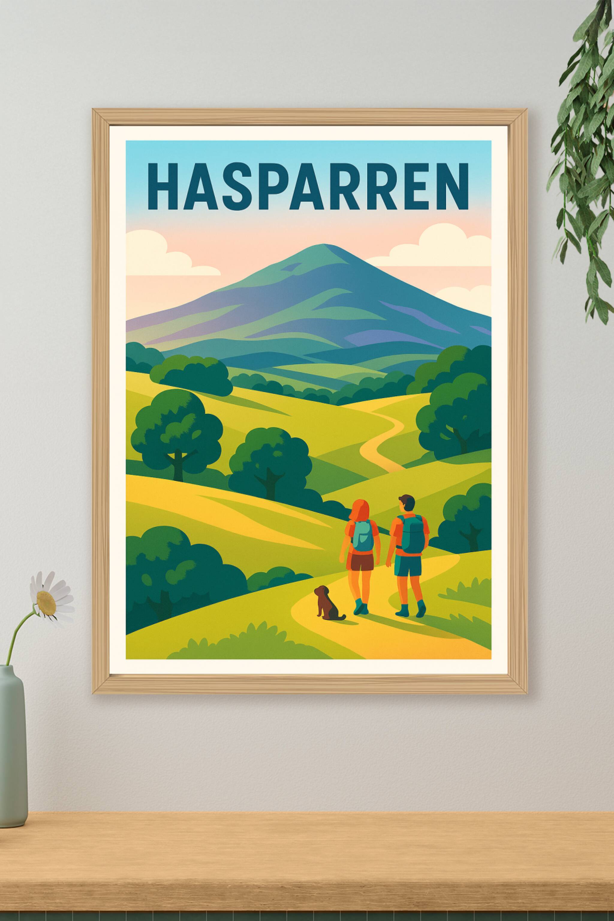 Affiche de Hasparren - Évasion nature au cœur du Pays Basque