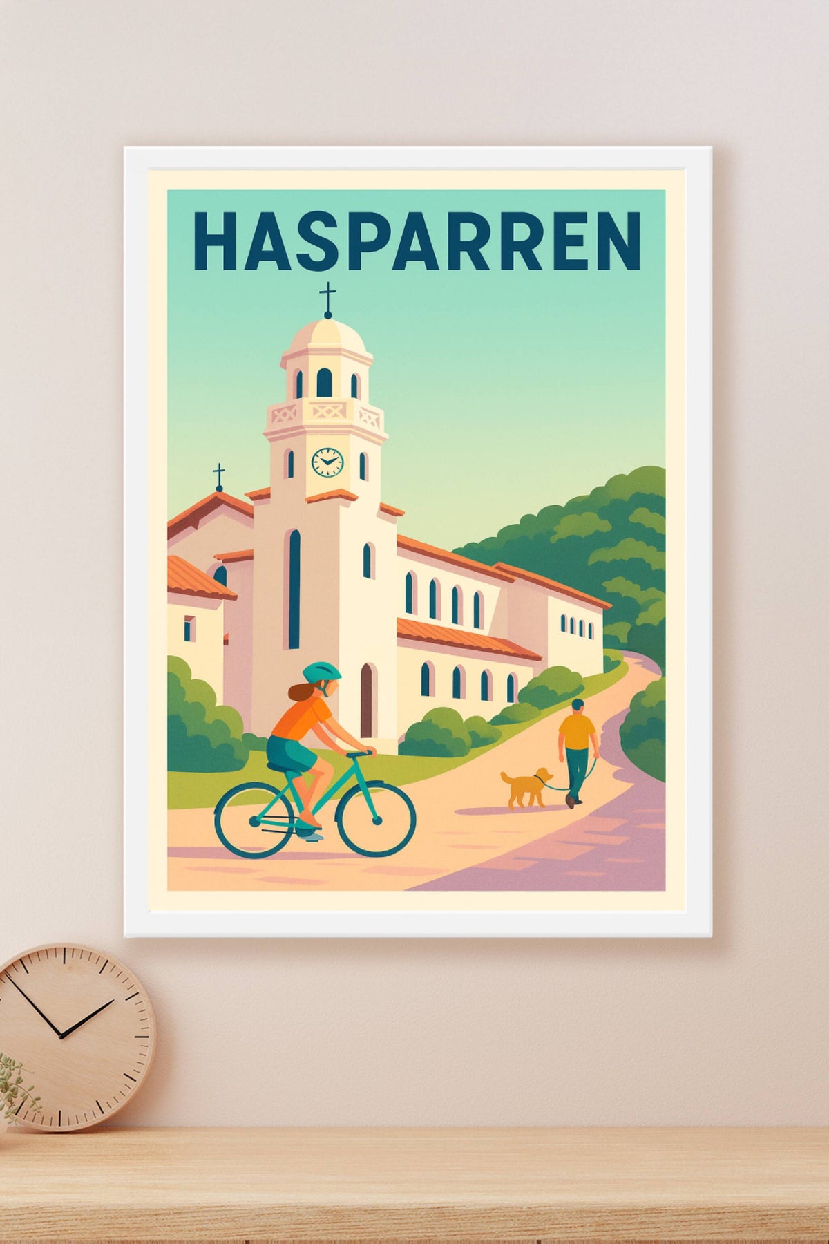 Affiche de Hasparren - Charme et douceur de la nature basque