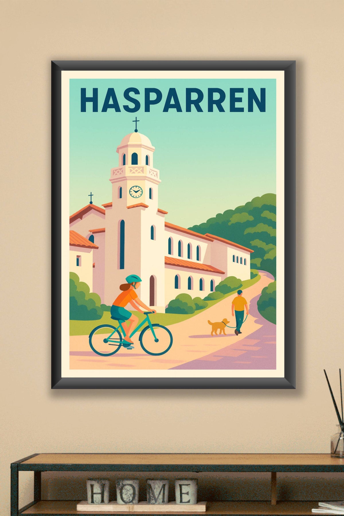 Affiche de Hasparren - Charme et douceur de la nature basque