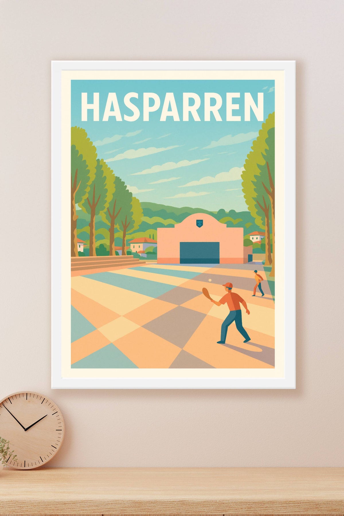 Affiche de Hasparren - Charme et traditions basques au cœur du Pays Basque