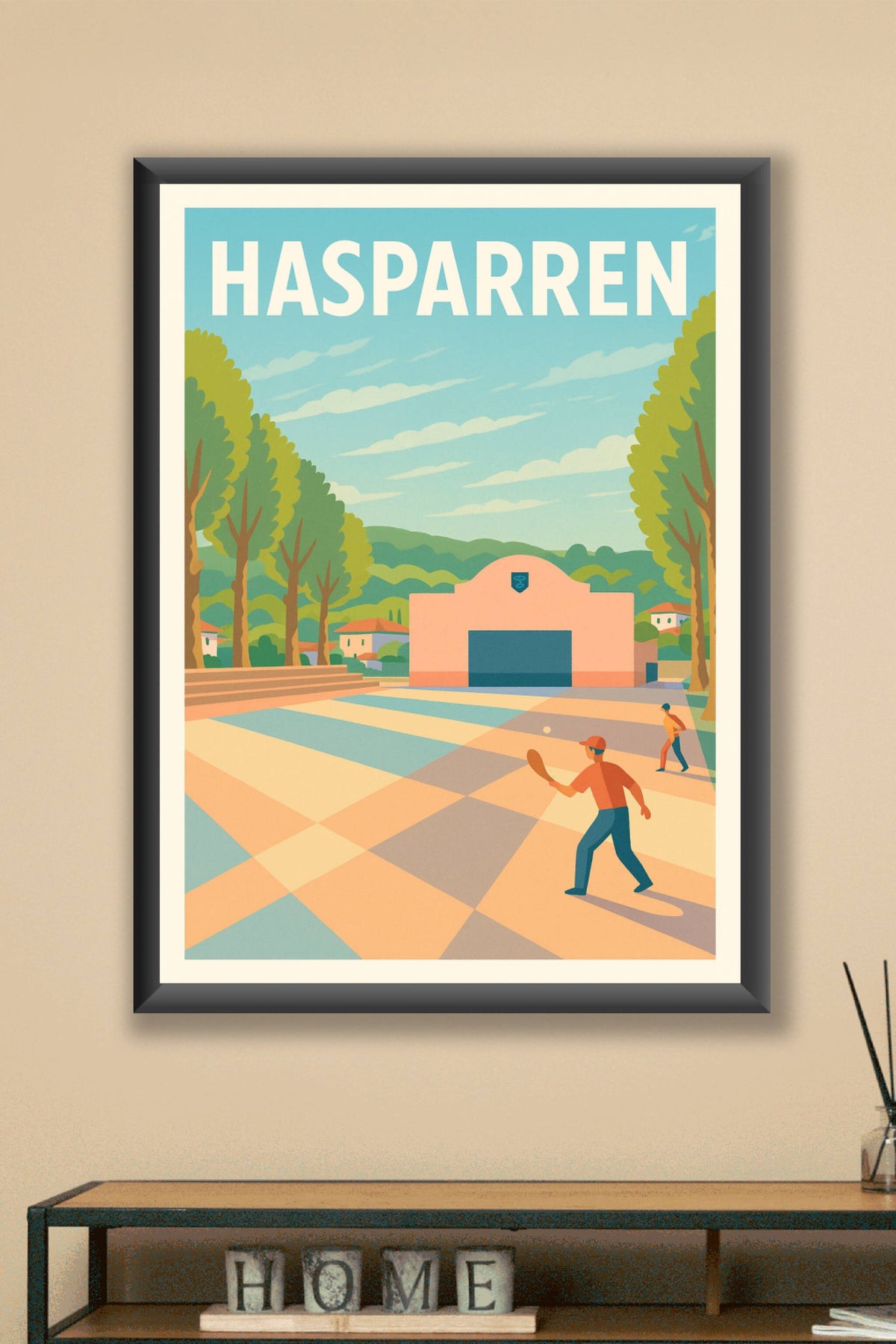 Affiche de Hasparren - Charme et traditions basques au cœur du Pays Basque