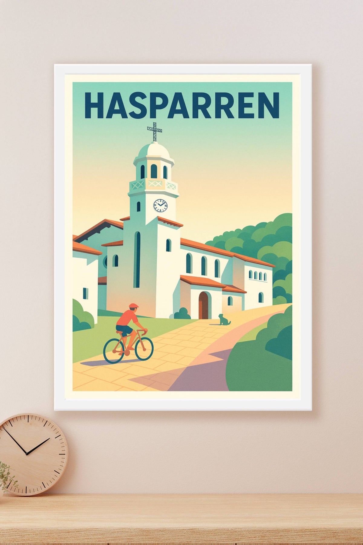 Affiche de Hasparren - Charme et sérénité basques