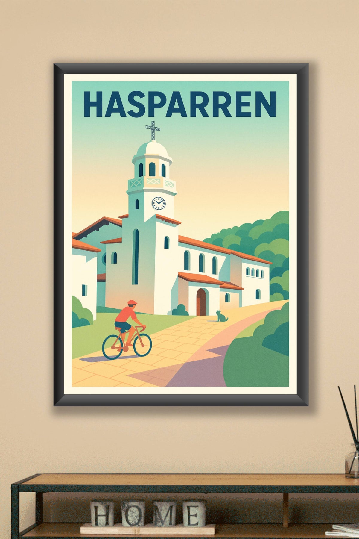 Affiche de Hasparren - Charme et sérénité basques