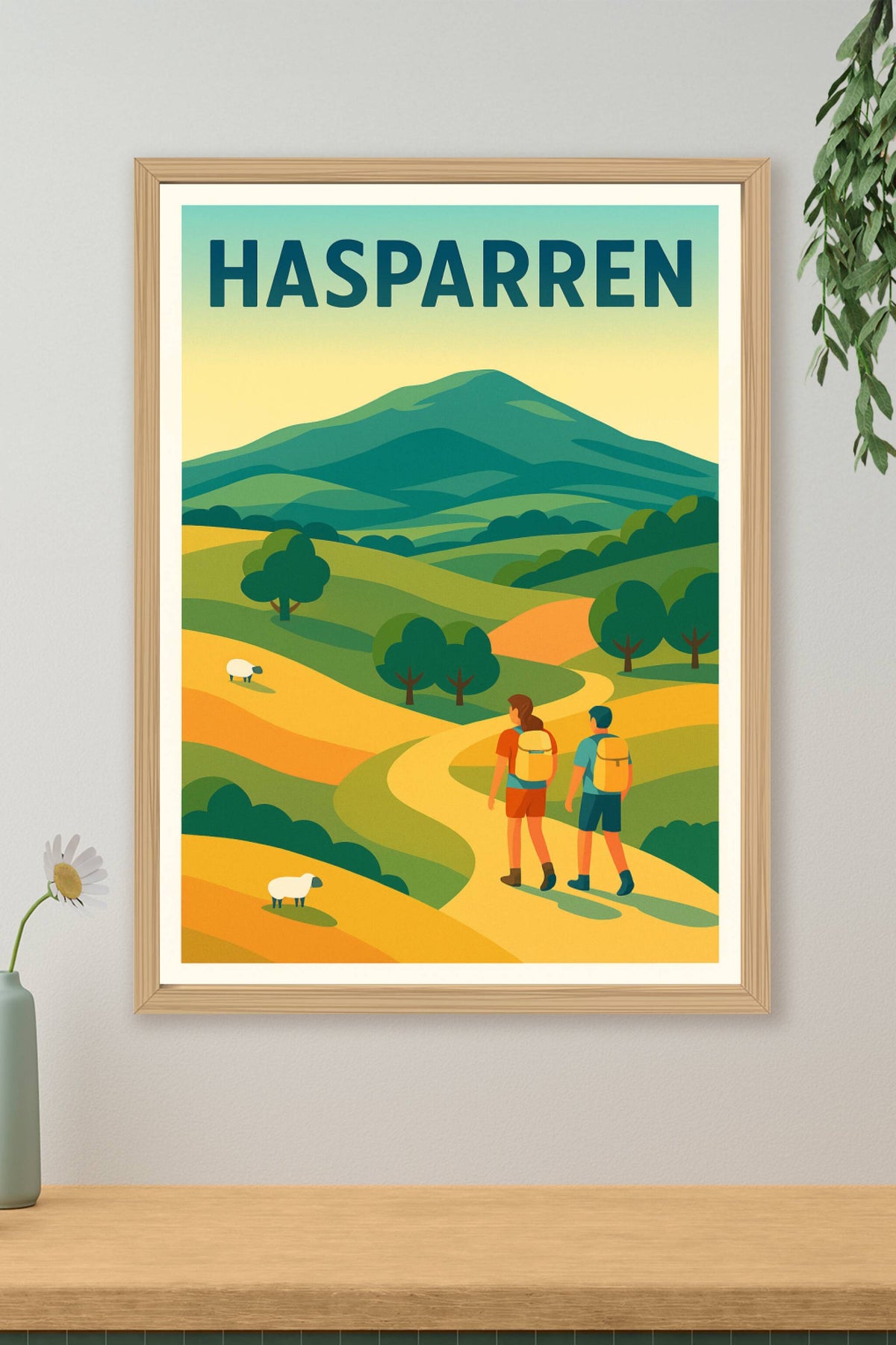Affiche de Hasparren - Une escapade au cœur des Pyrénées Basques