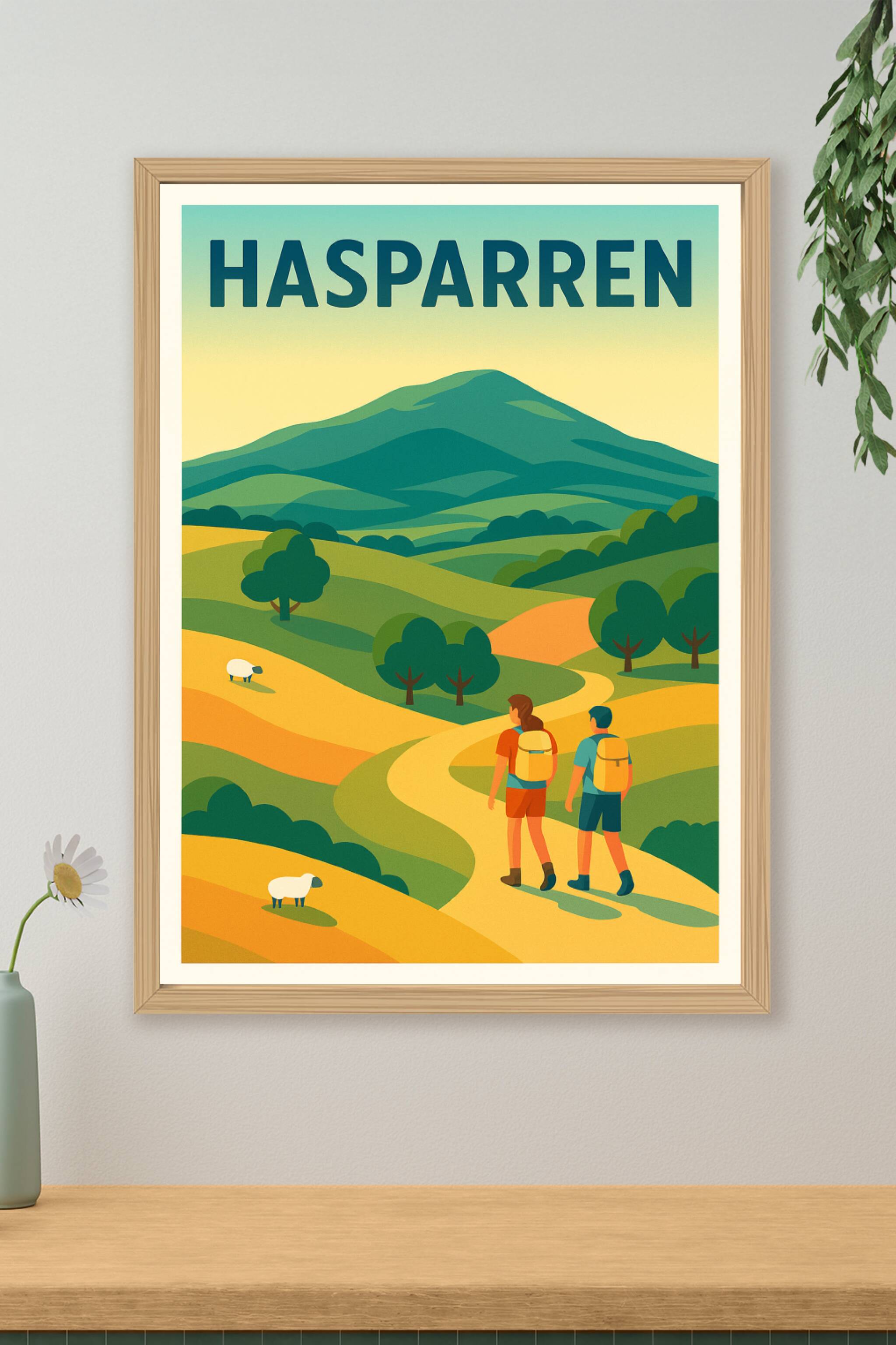 Affiche de Hasparren - Une escapade au cœur des Pyrénées Basques