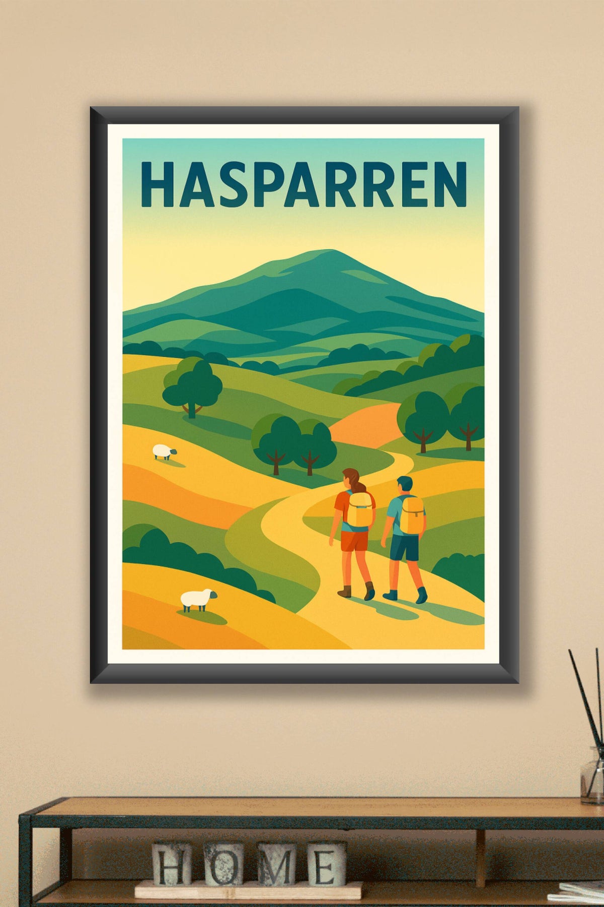 Affiche de Hasparren - Une escapade au cœur des Pyrénées Basques