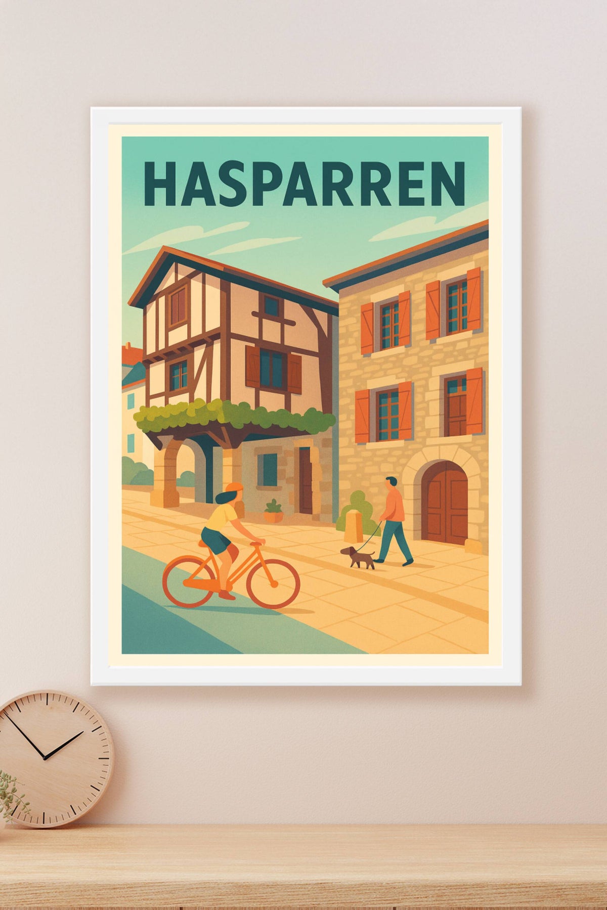 Affiche de Hasparren - Charme et douceur du Pays Basque
