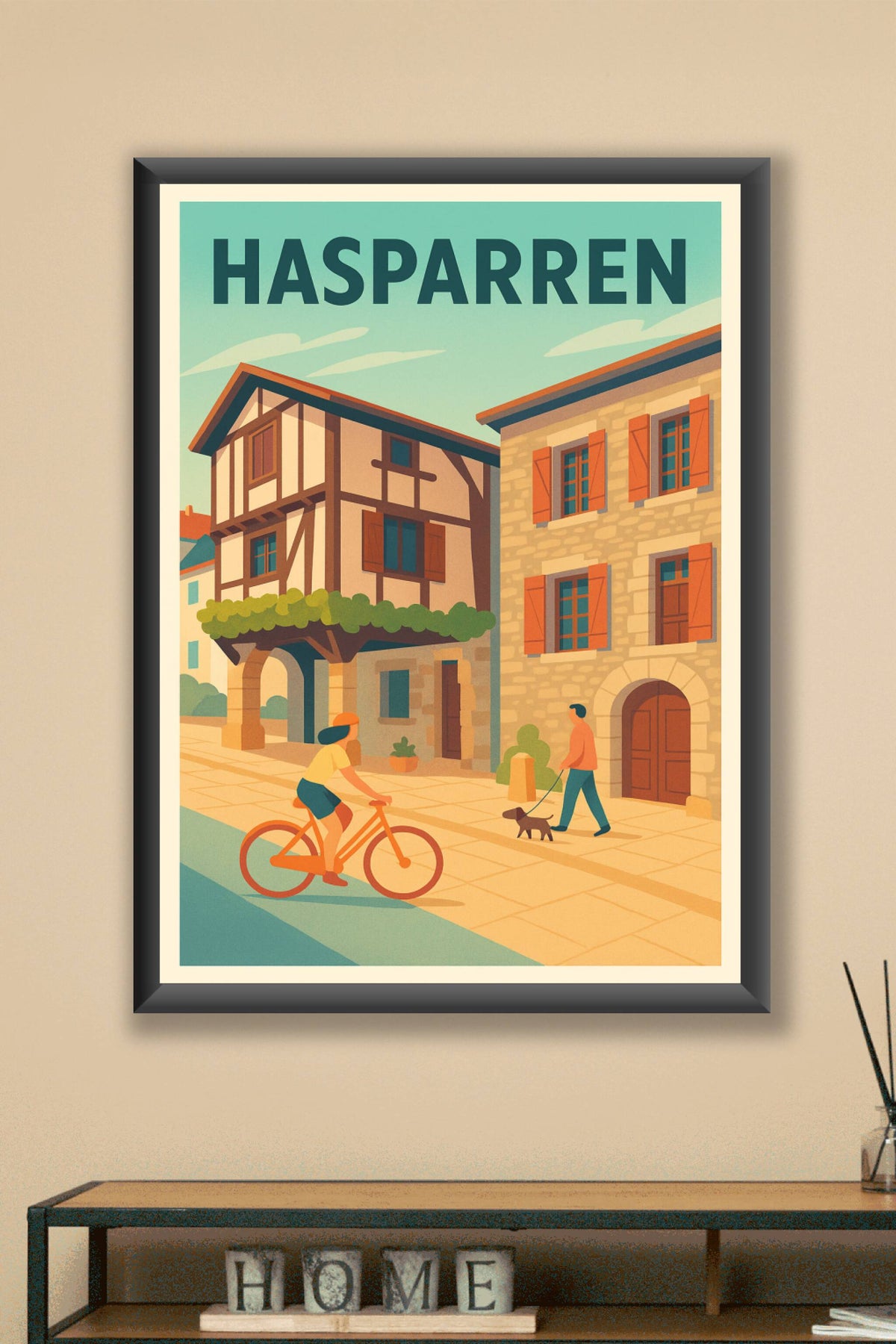 Affiche de Hasparren - Charme et douceur du Pays Basque