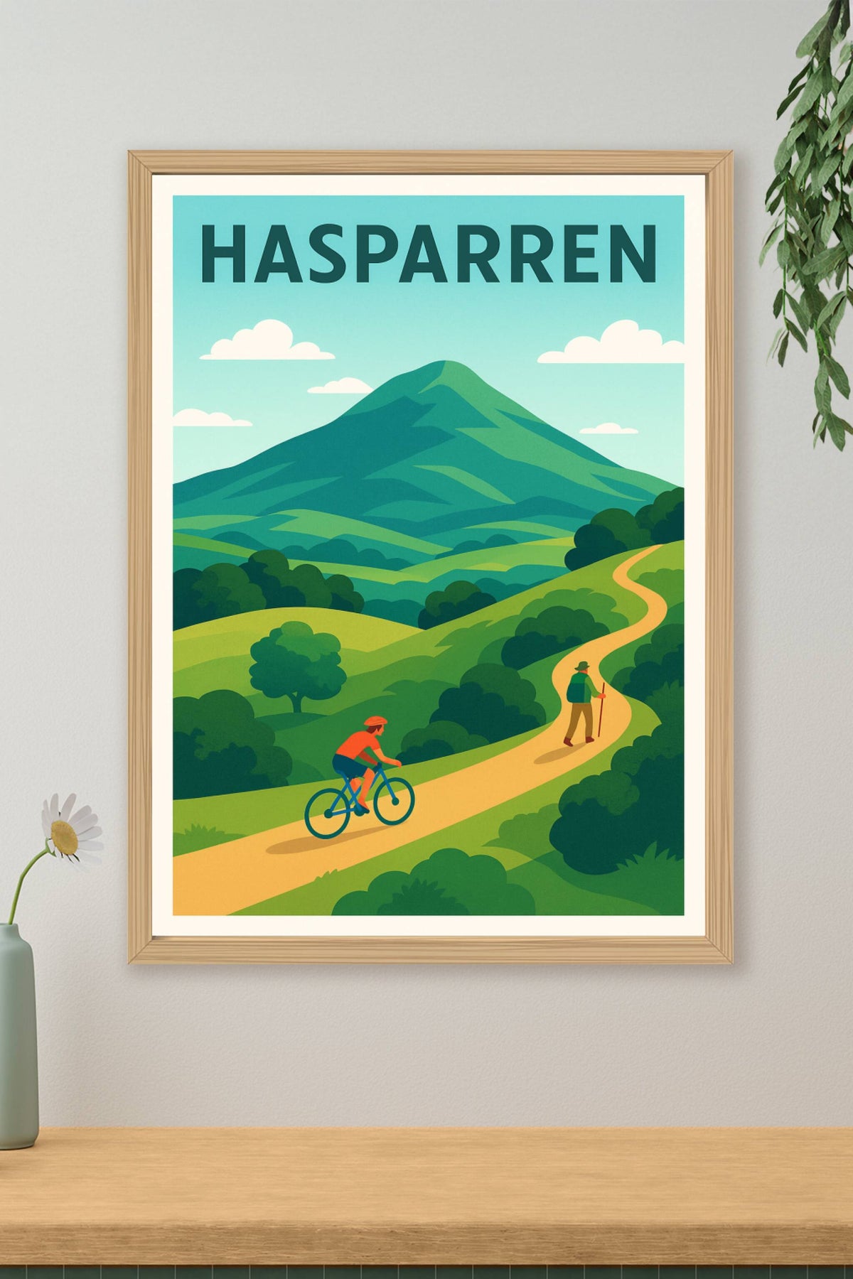 Affiche de Hasparren - Évasion Nature et Aventure Basque