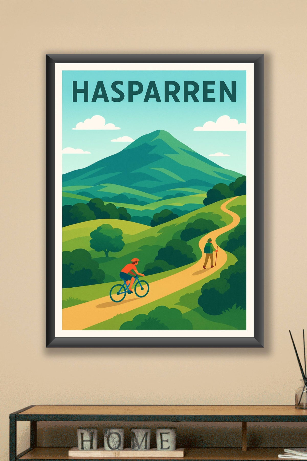 Affiche de Hasparren - Évasion Nature et Aventure Basque