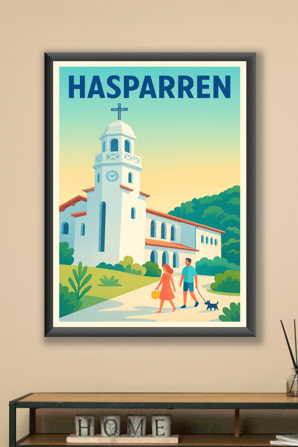 Affiche de Hasparren - Charme et sérénité au Pays Basque