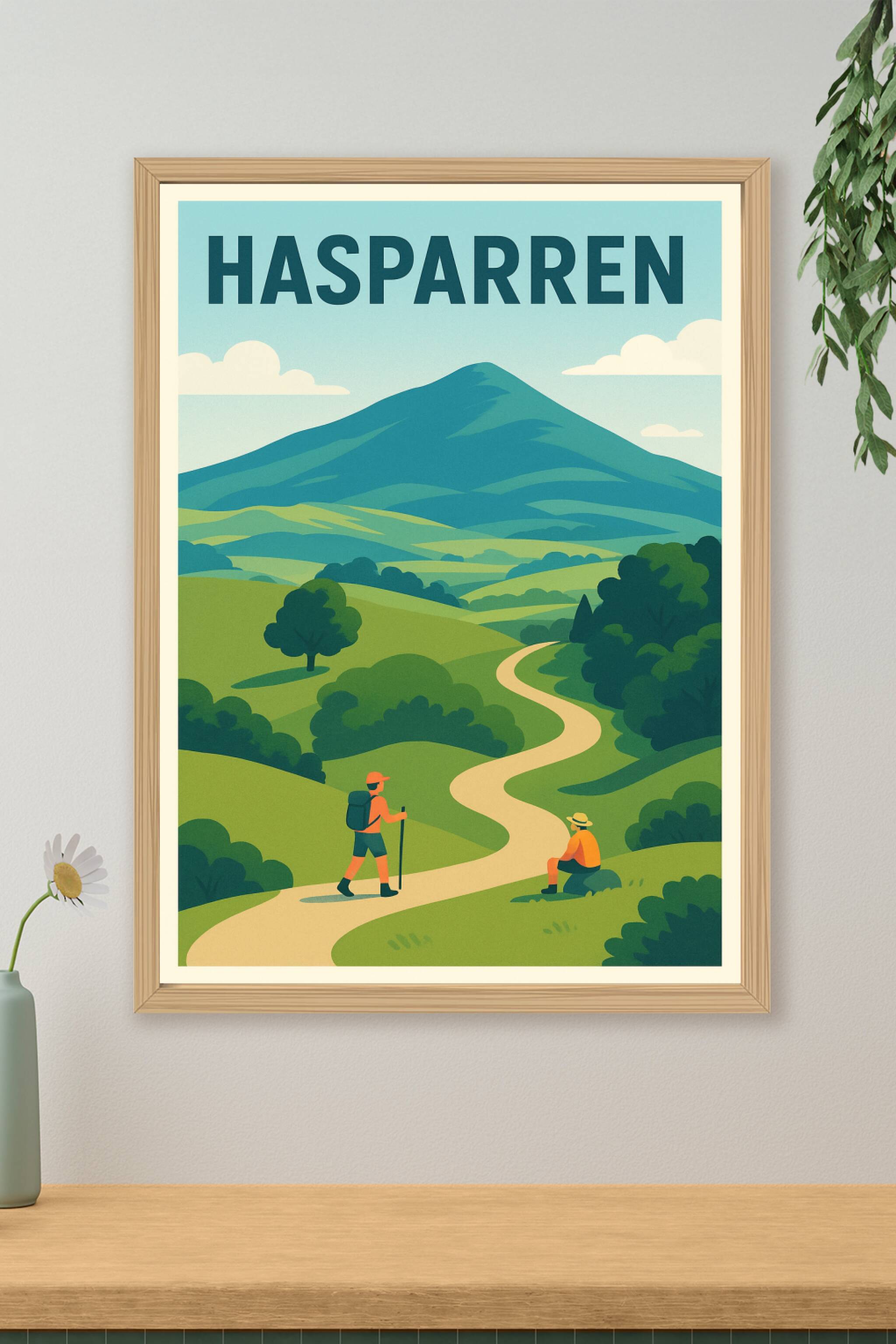 Affiche de Hasparren - Évasion et nature au cœur du Pays Basque