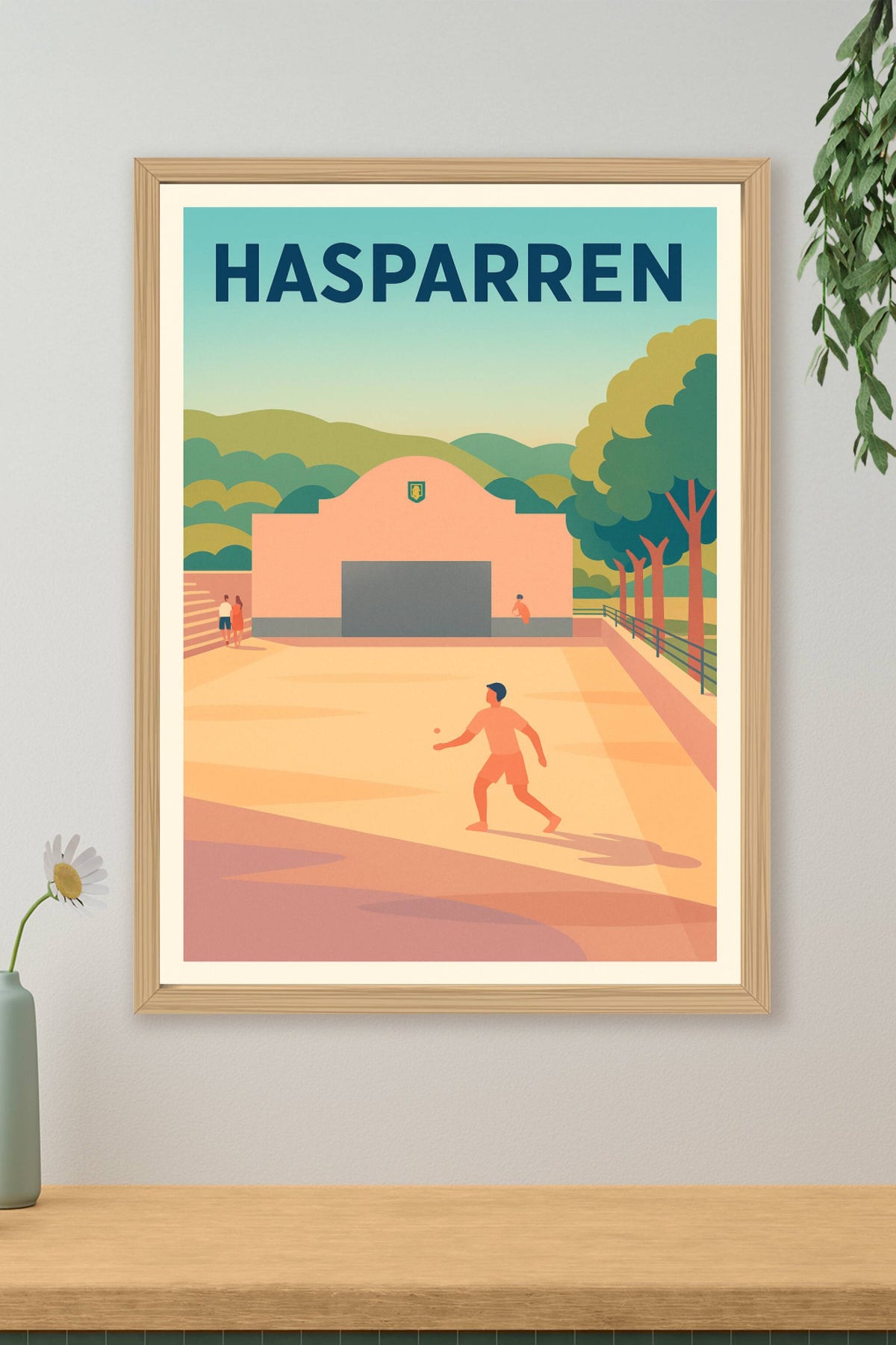 Affiche de Hasparren - L'esprit basque en plein air