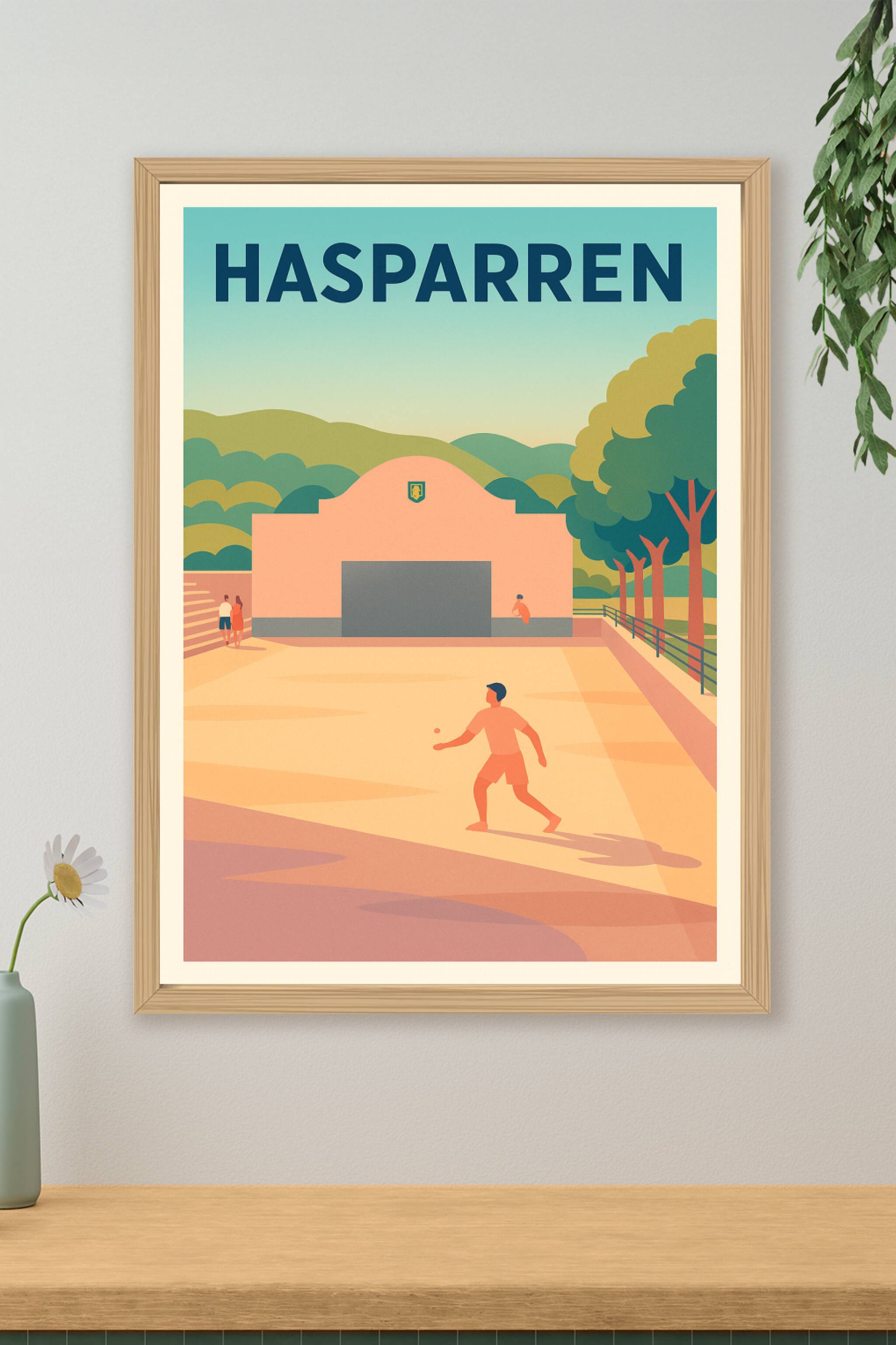 Affiche de Hasparren - L'esprit basque en plein air