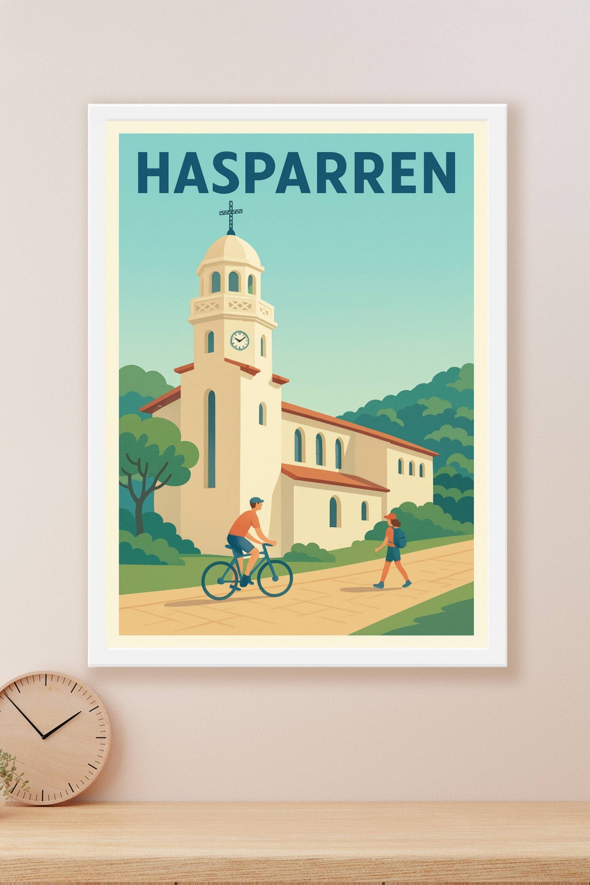 Affiche de Hasparren - Authenticité et charme basque