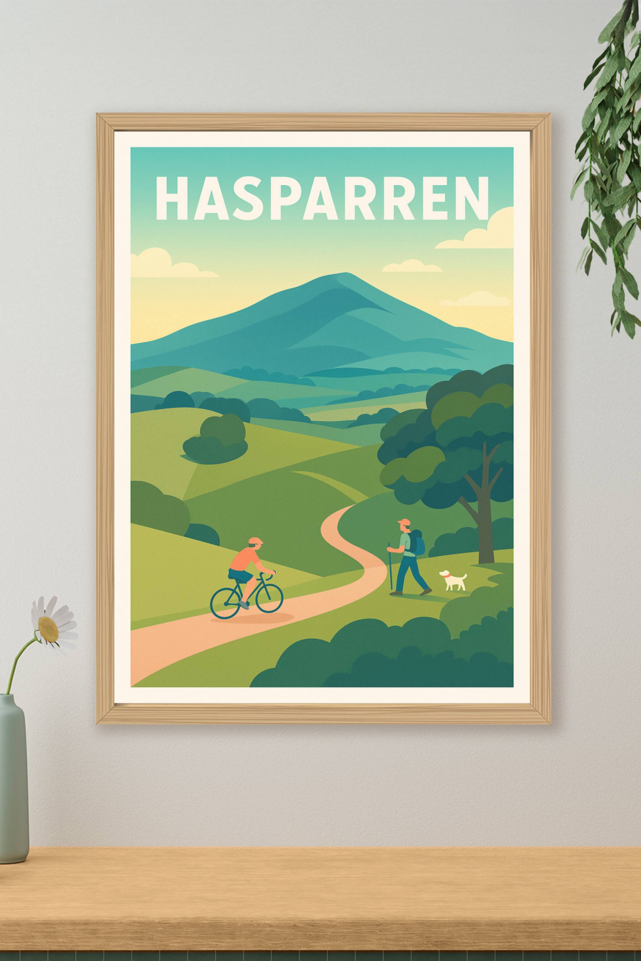 Affiche de Hasparren - Invitation à la Nature et à l'Aventure