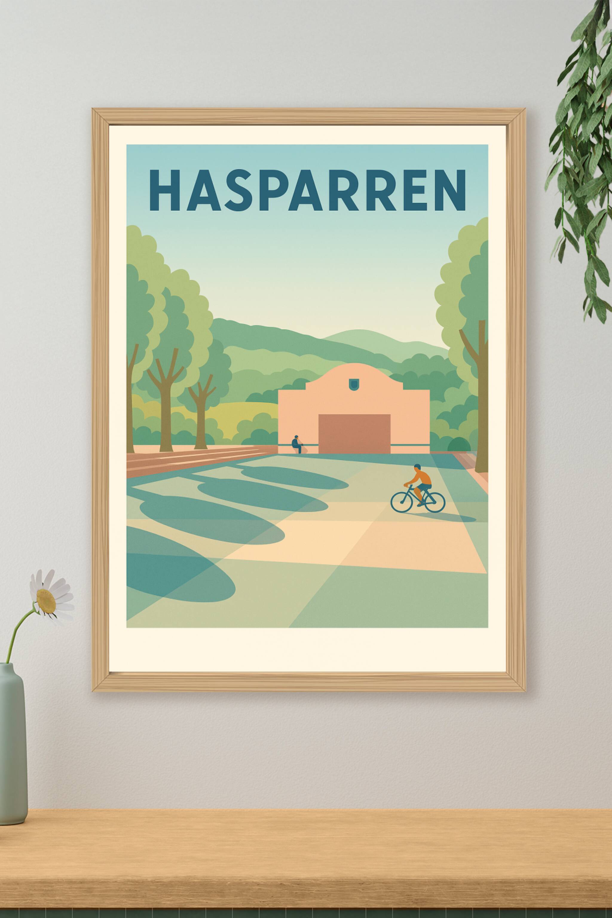 Affiche de Hasparren - Un havre de paix entre nature et patrimoine