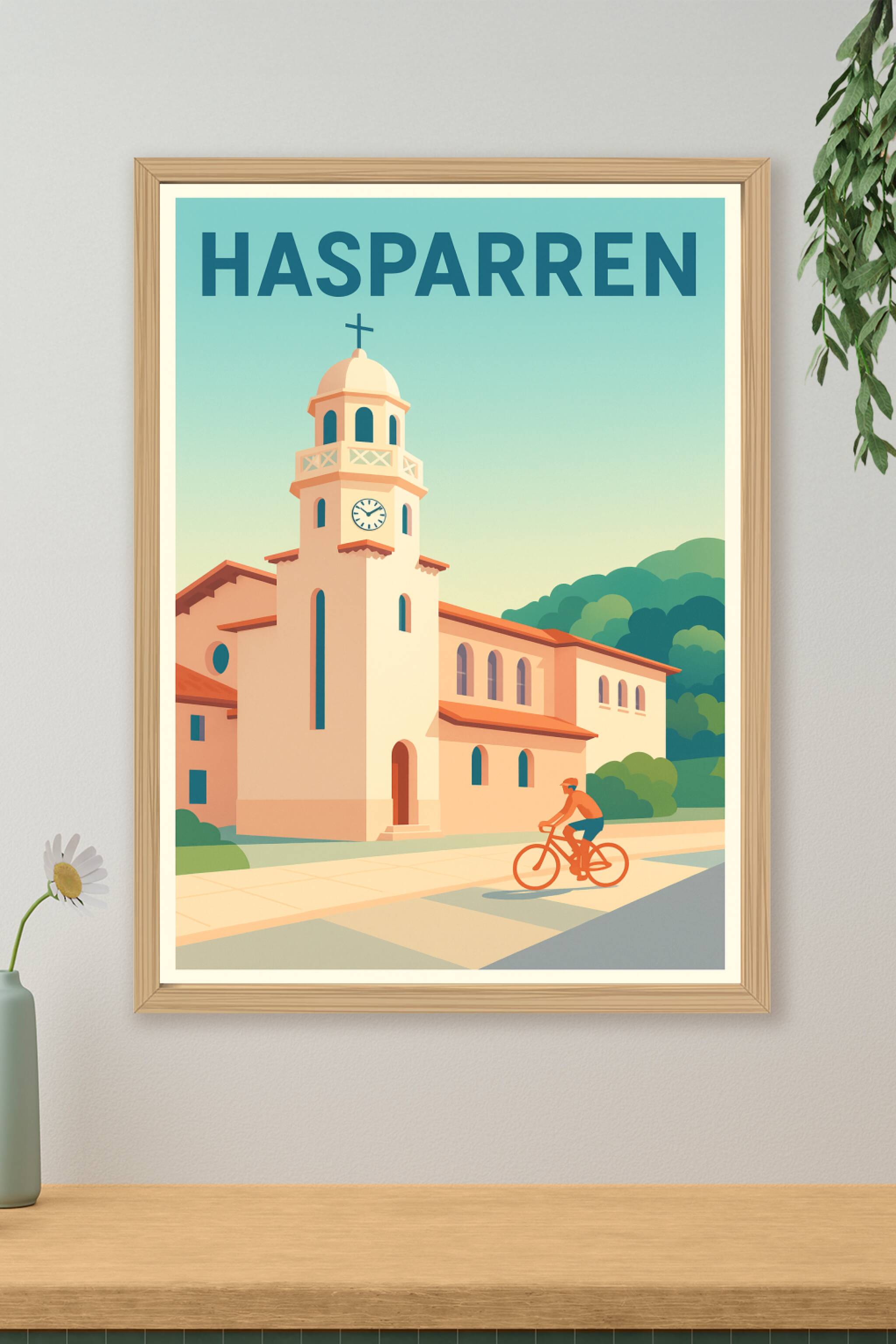 Affiche de Hasparren - Charme paisible du Pays Basque