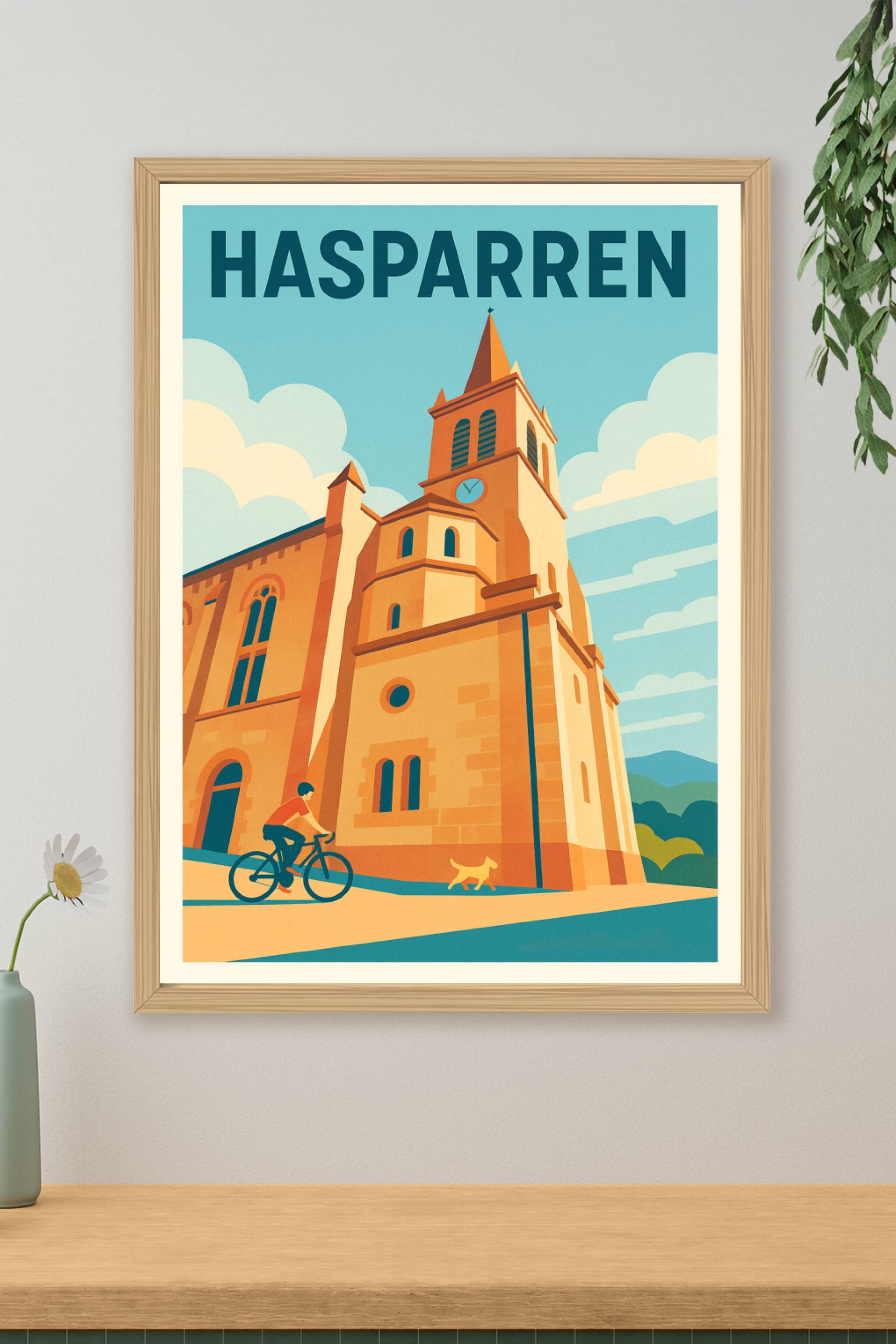 Affiche de Hasparren - Voyage au cœur du Pays Basque