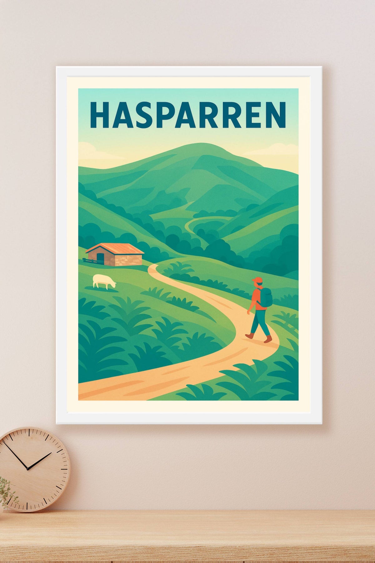 Affiche de Hasparren - Randonnée et Nature au Cœur du Pays Basque