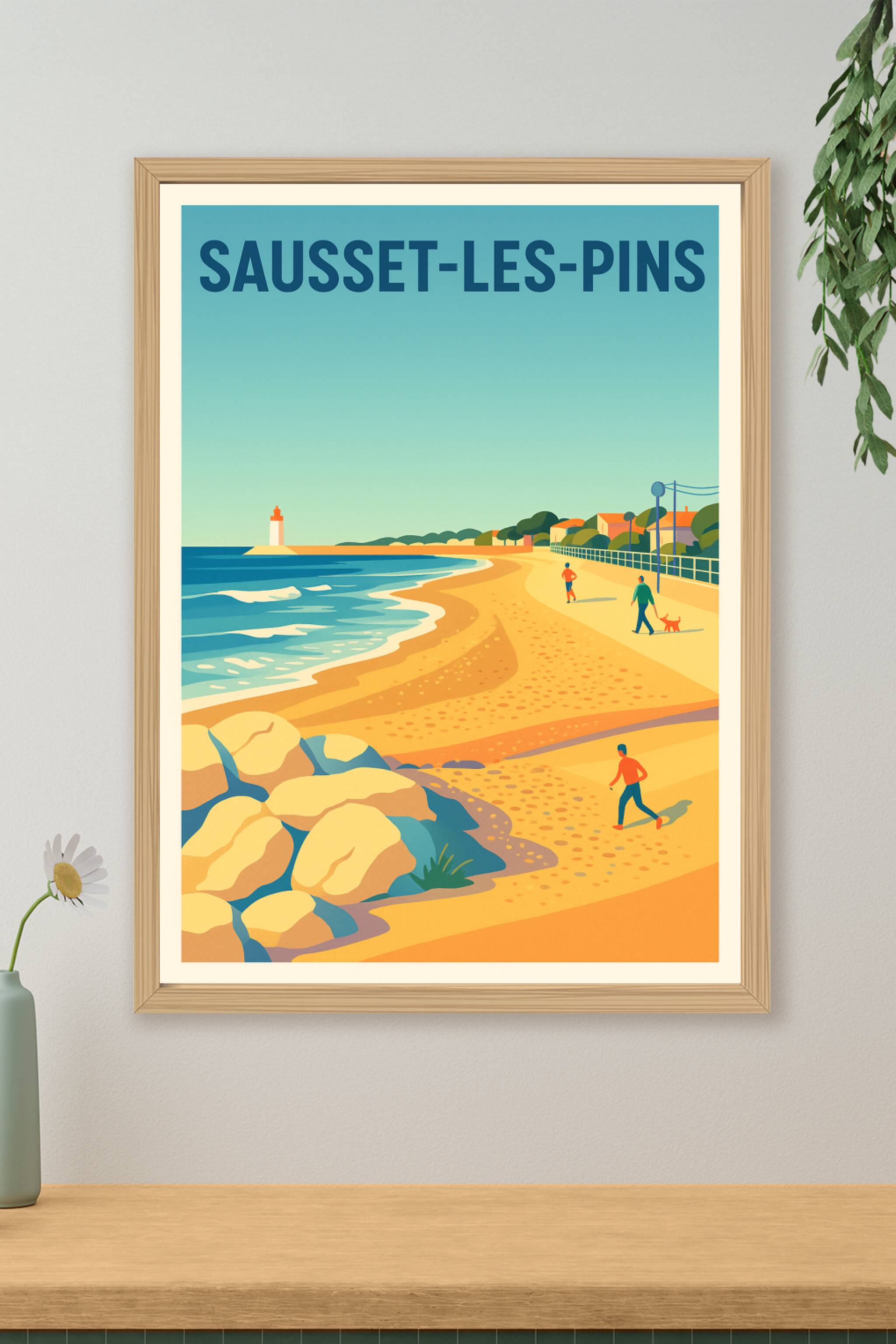 Affiche de Sausset-les-Pins - Plages et douceur de vivre en bord de mer
