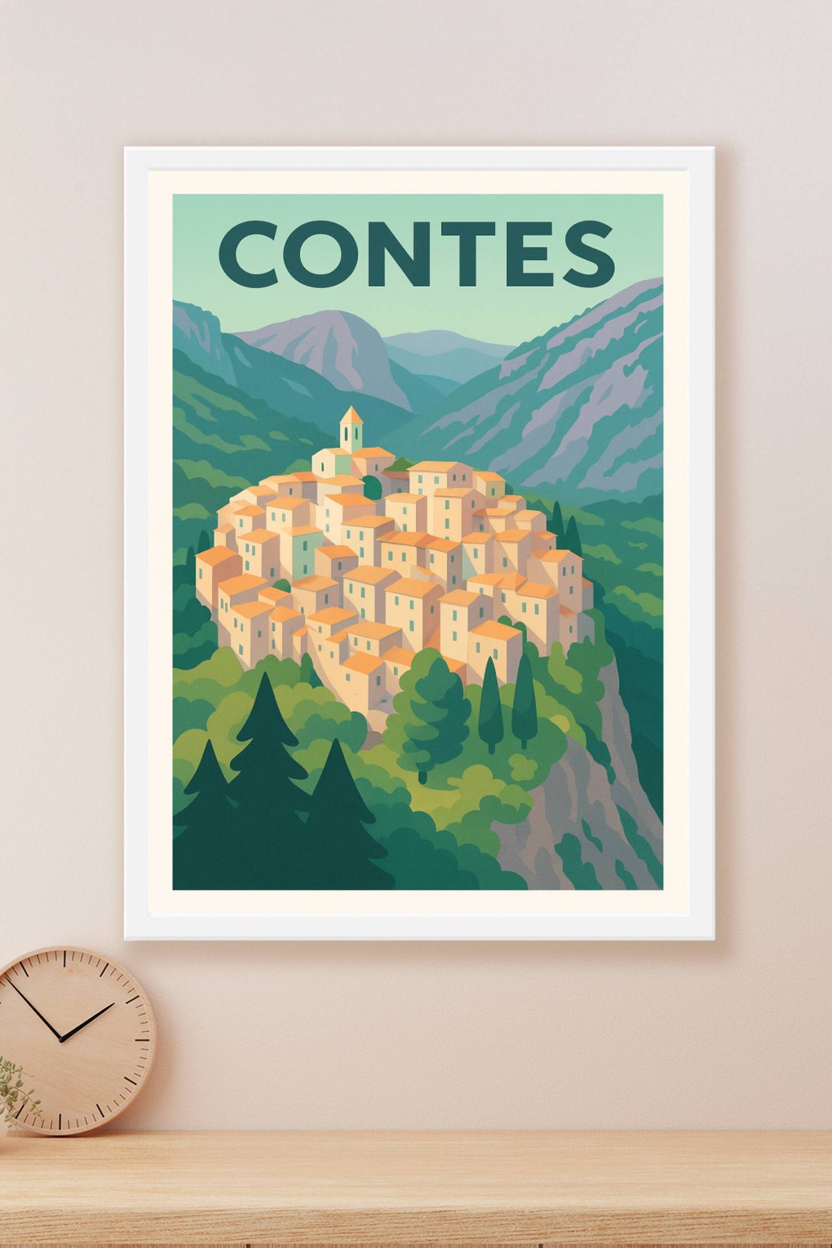 Affiche de Contes - Le charme authentique niché dans les montagnes