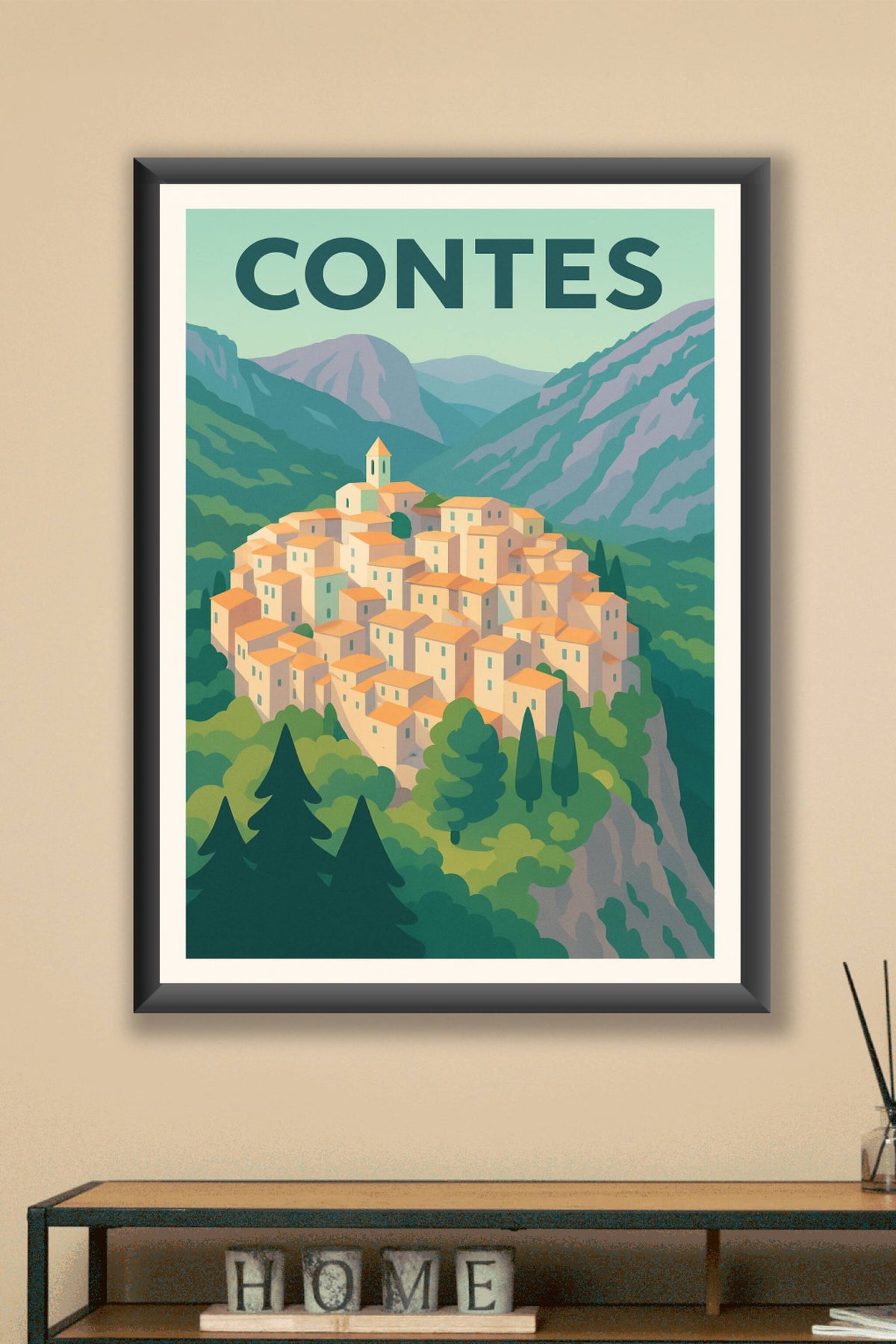 Affiche de Contes - Le charme authentique niché dans les montagnes