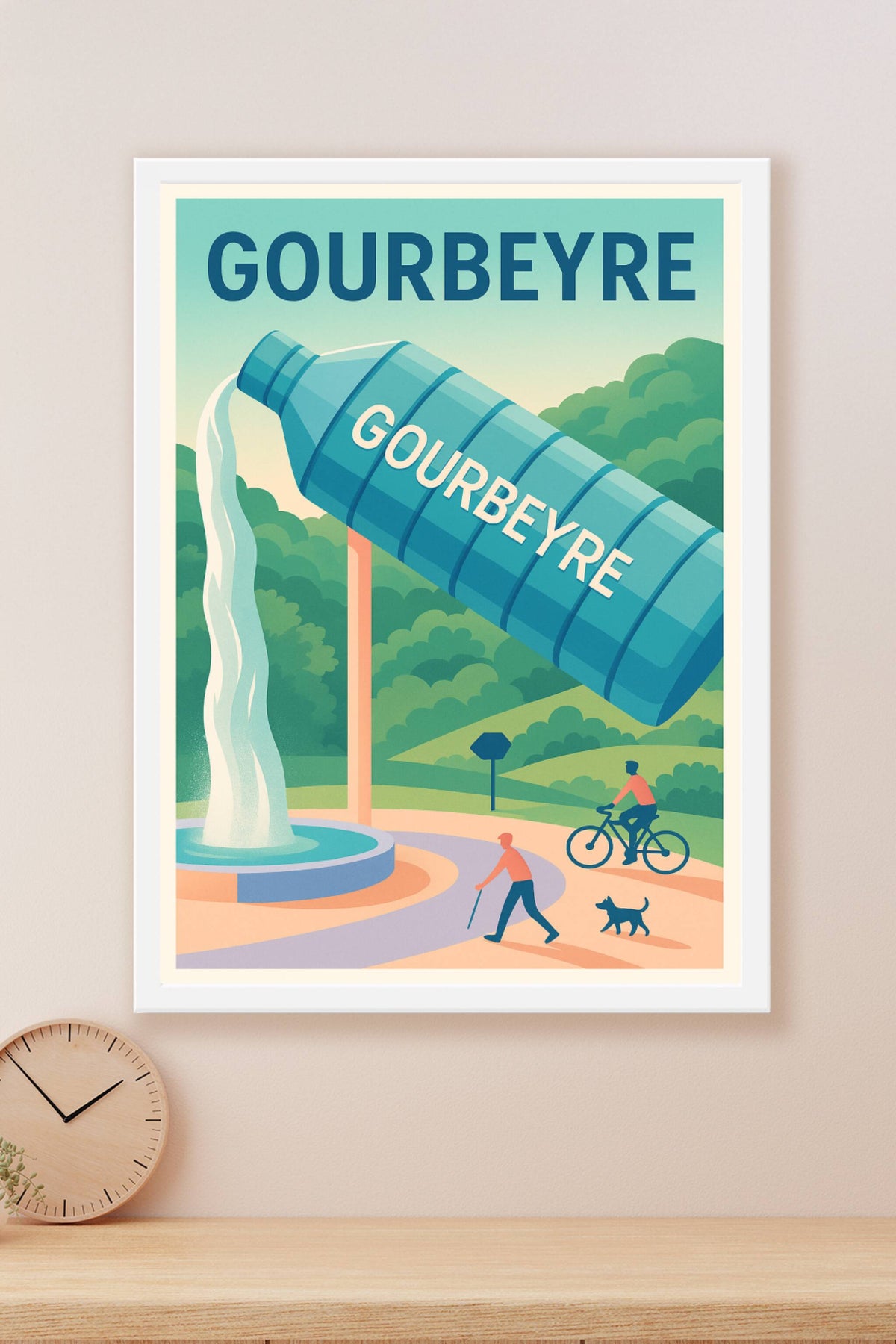 Affiche de Gourbeyre - L'eau vive et la nature en mouvement